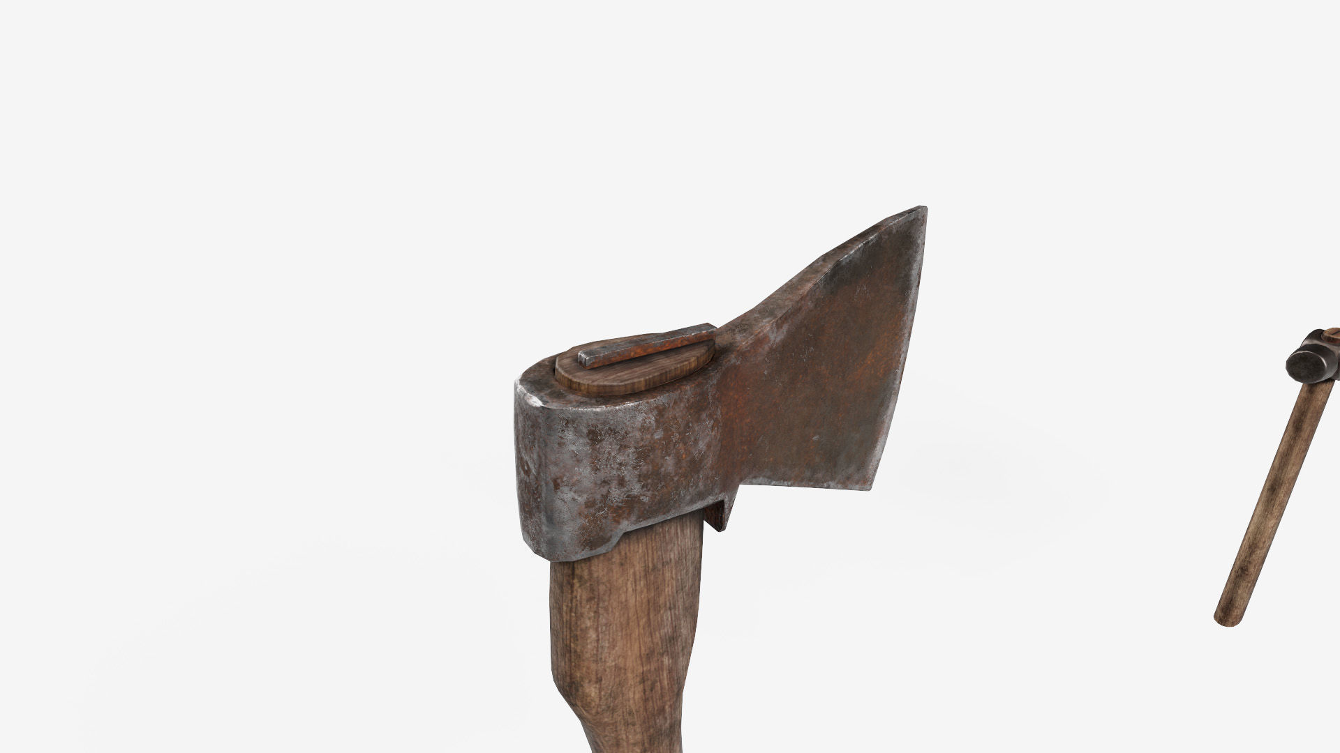 Old Tools Pack set Game-Ready PBR Models Low-poly 3D model_13