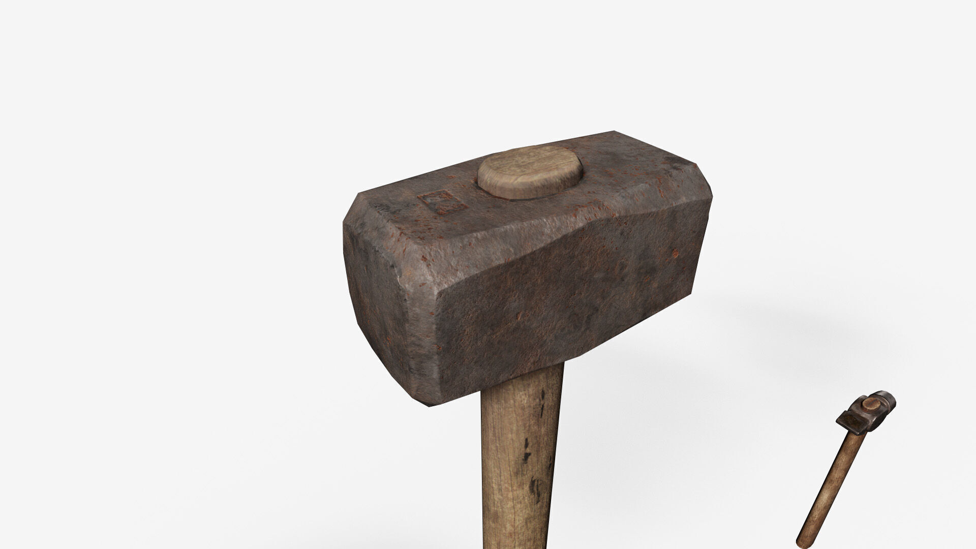 Old Tools Pack set Game-Ready PBR Models Low-poly 3D model_6