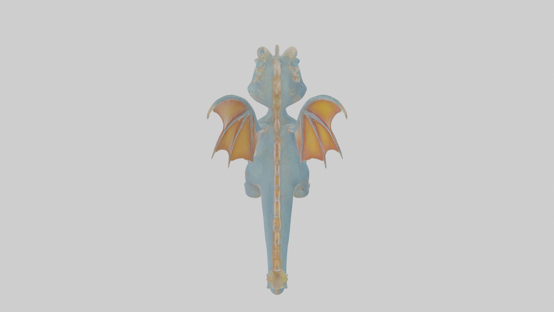 Cartoon Dragon Low-poly 3D model_23