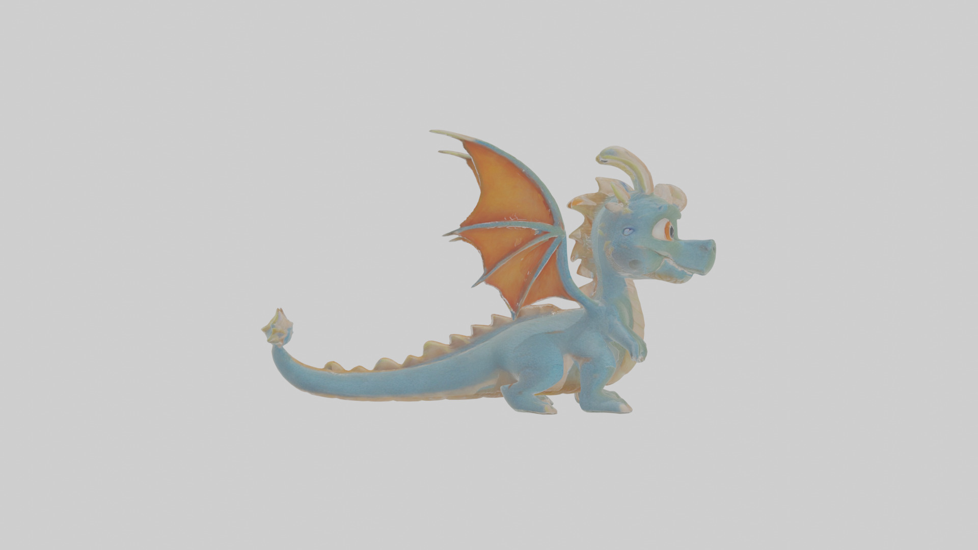Cartoon Dragon Low-poly 3D model_20