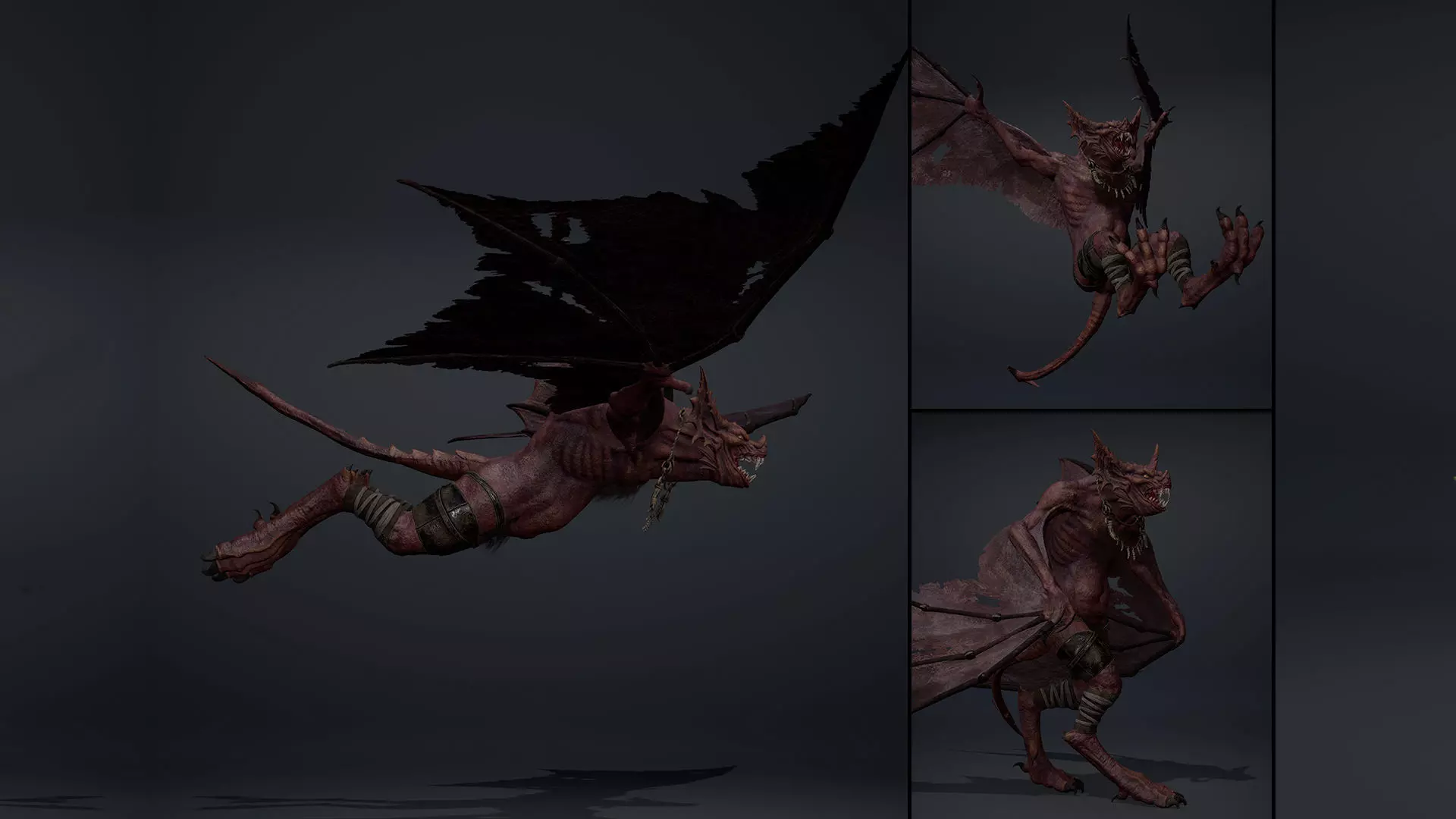 Embermoan 2 Low-poly 3D model_0