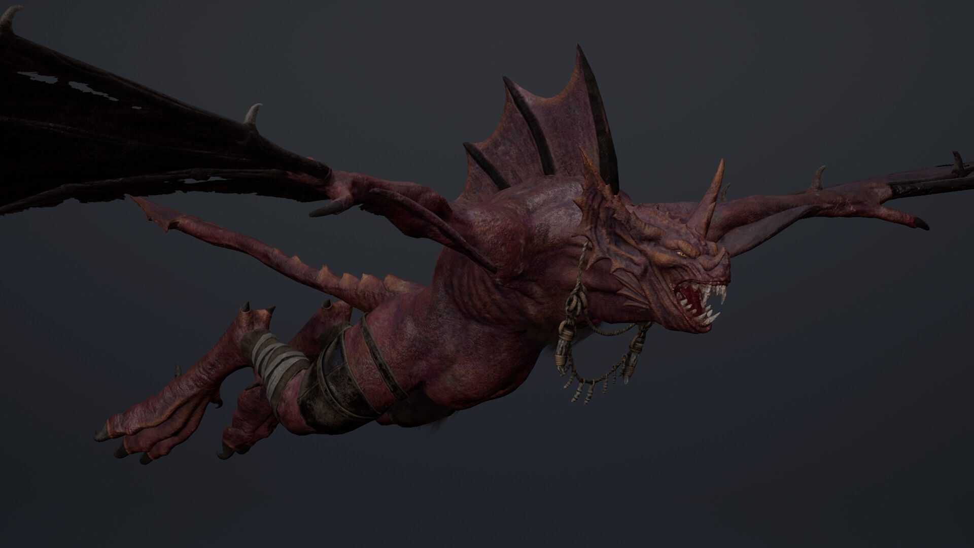 Embermoan 2 Low-poly 3D model_9