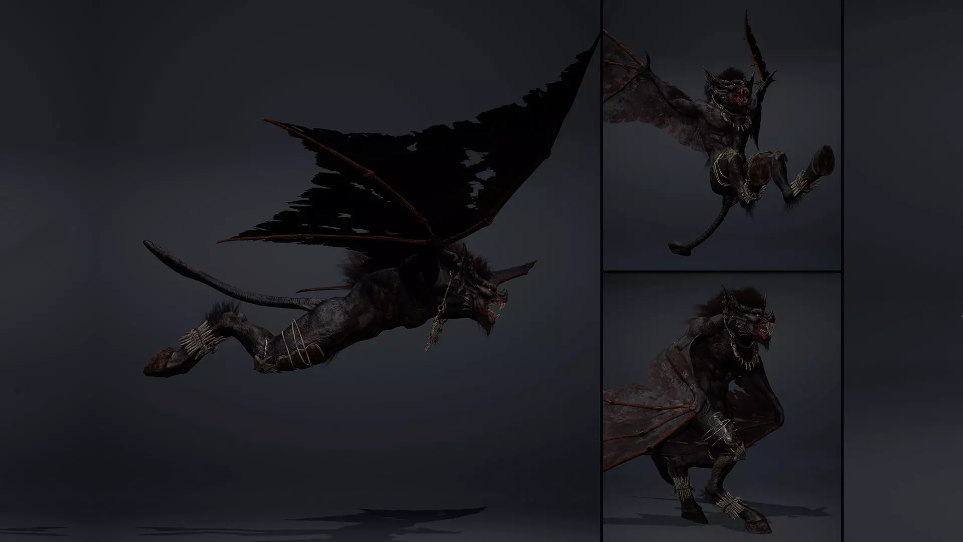 Embermoan 1 Brutal Low-poly 3D model_0