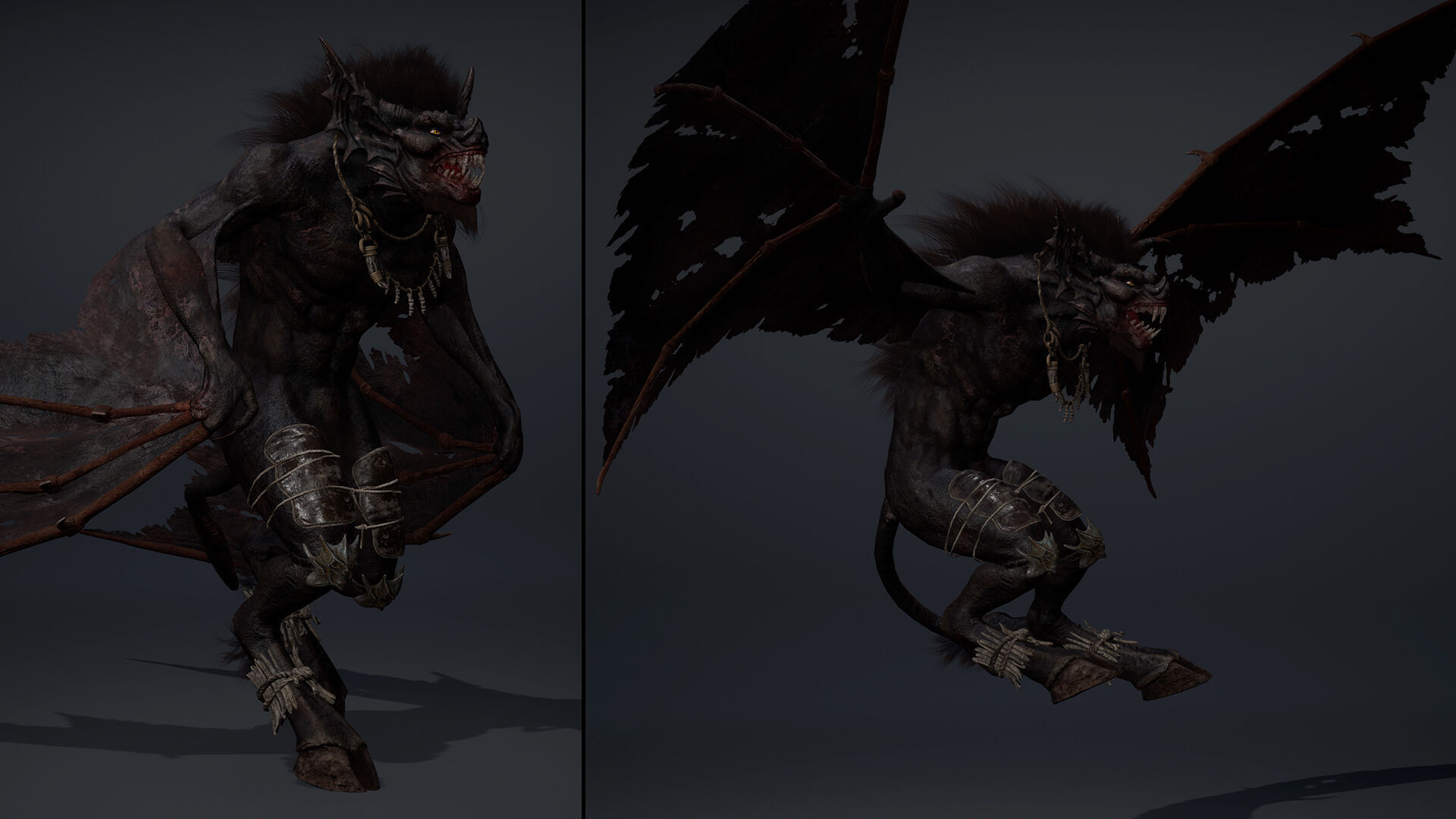 Embermoan 1 Brutal Low-poly 3D model_9