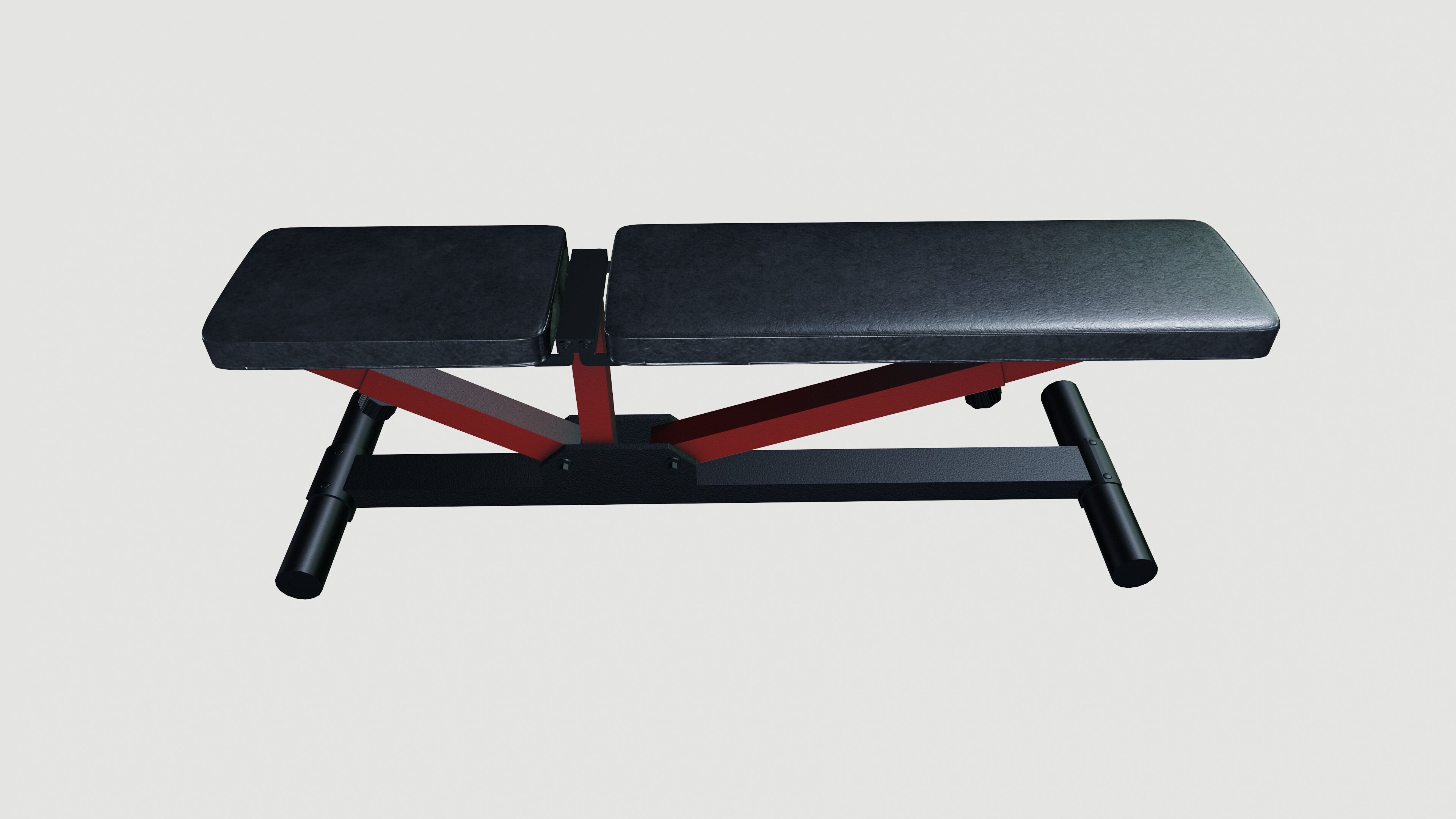 Exercise bench 3D model_3