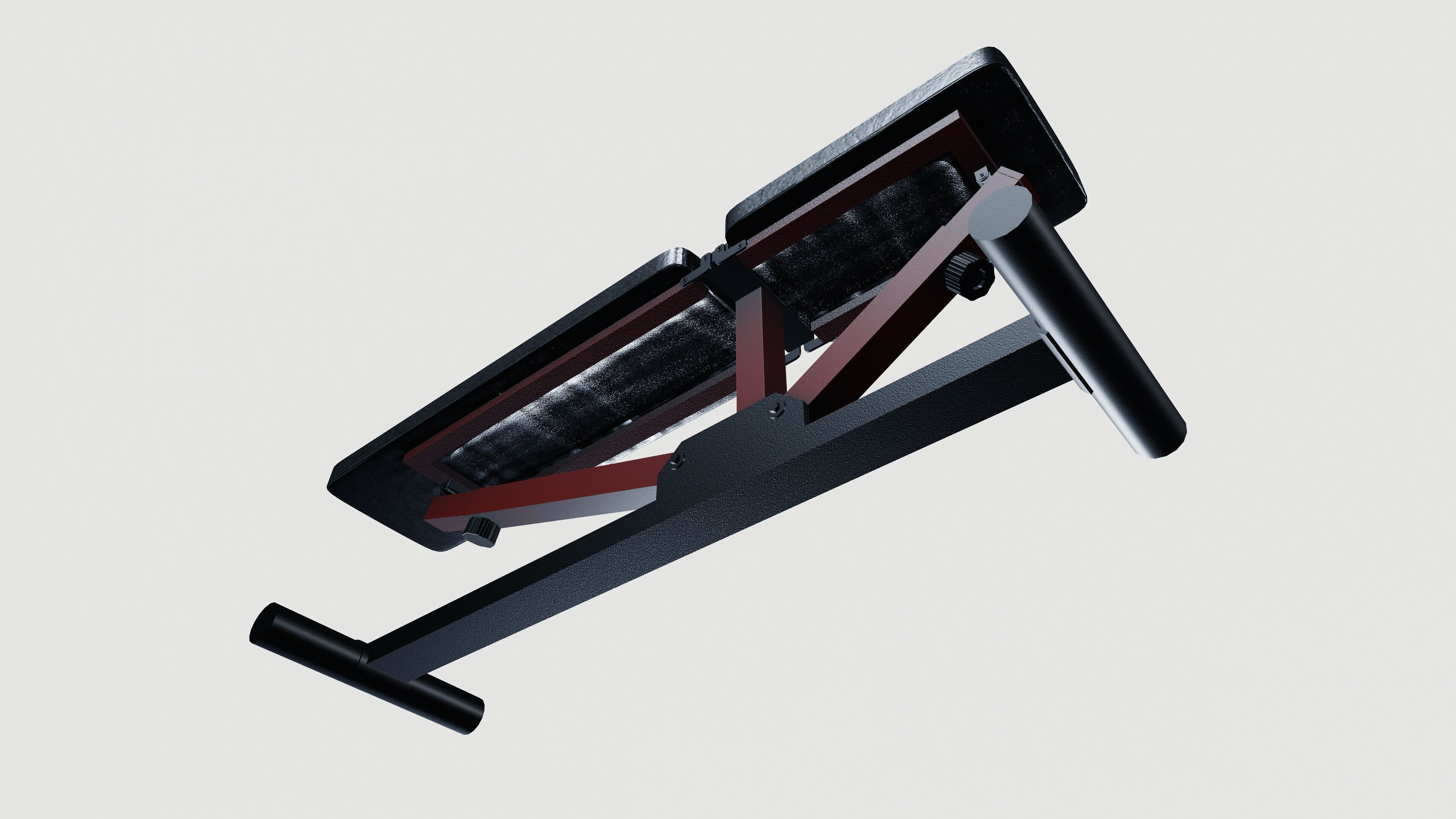 Exercise bench 3D model_5