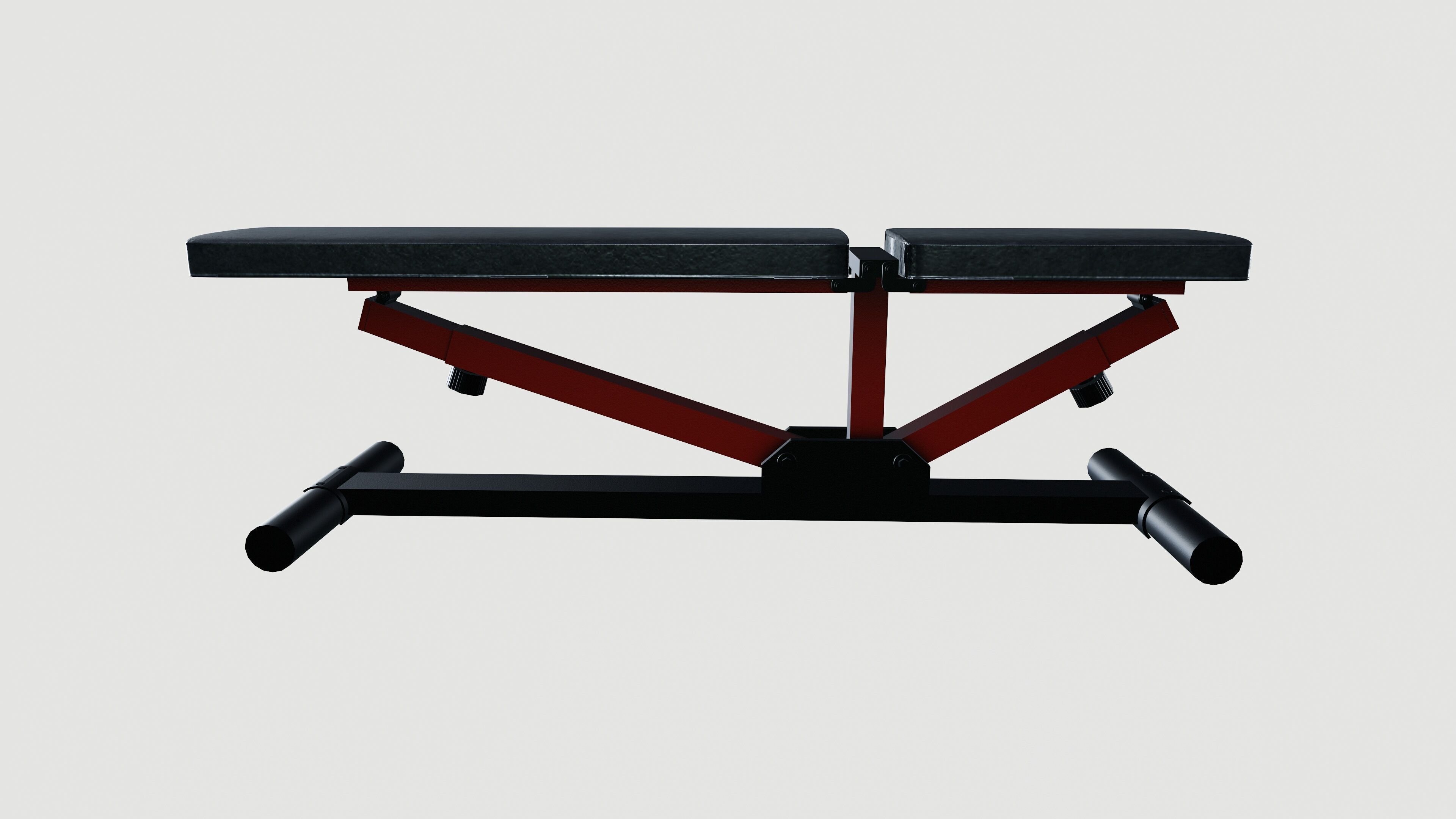 Exercise bench 3D model_4