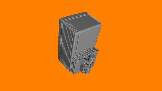 Template 2D and 3D Chemical Dosing Pump EMEC Format DWG 3D print model