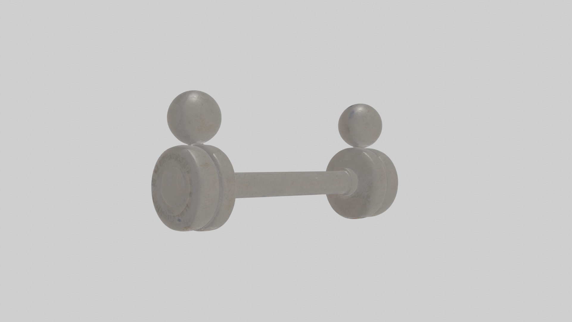 Cartoon Dumbbell Low-poly 3D model_19