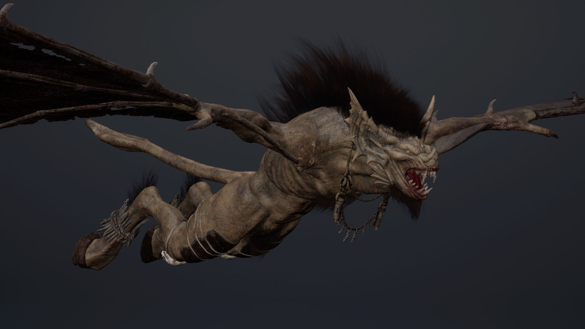 Embermoan 1 Low-poly 3D model_7