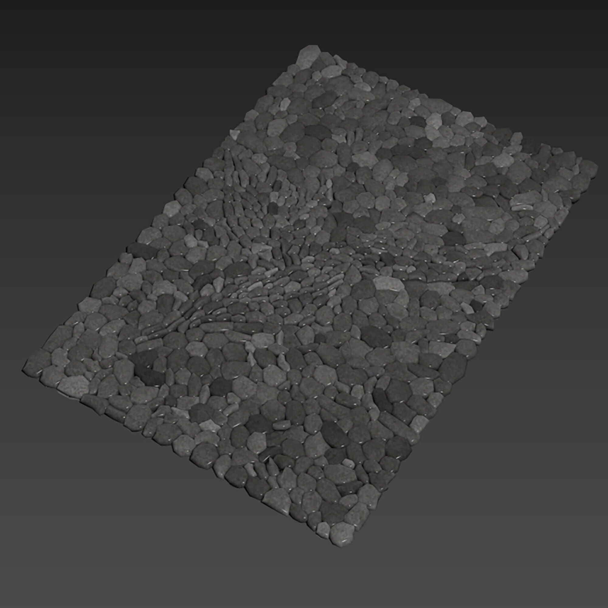 Stone decor n137 3D model_3