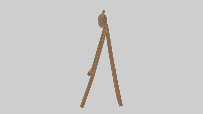 Cartoon Easel Low-poly 3D model