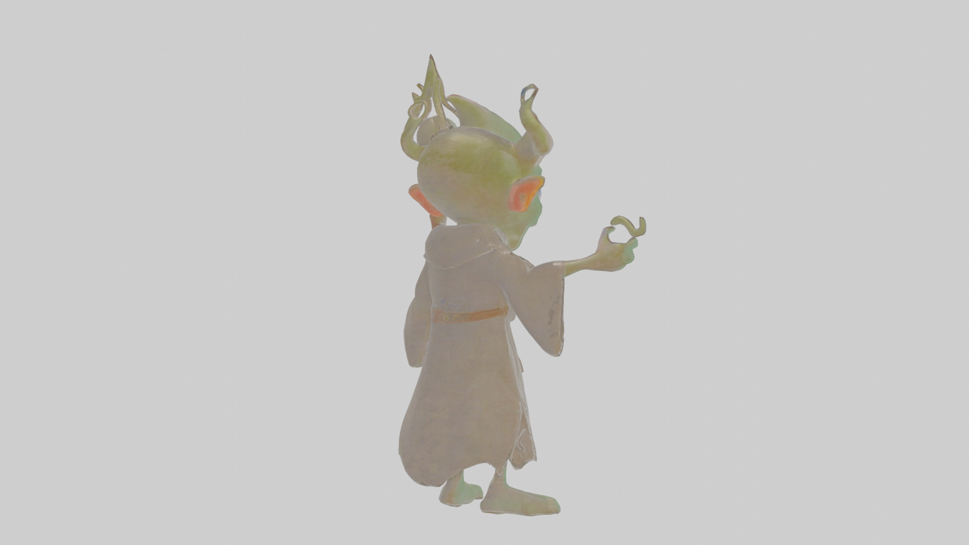Cartoon Edgar the Emissary of Eldritch Echoes Model Low-poly 3D model_2