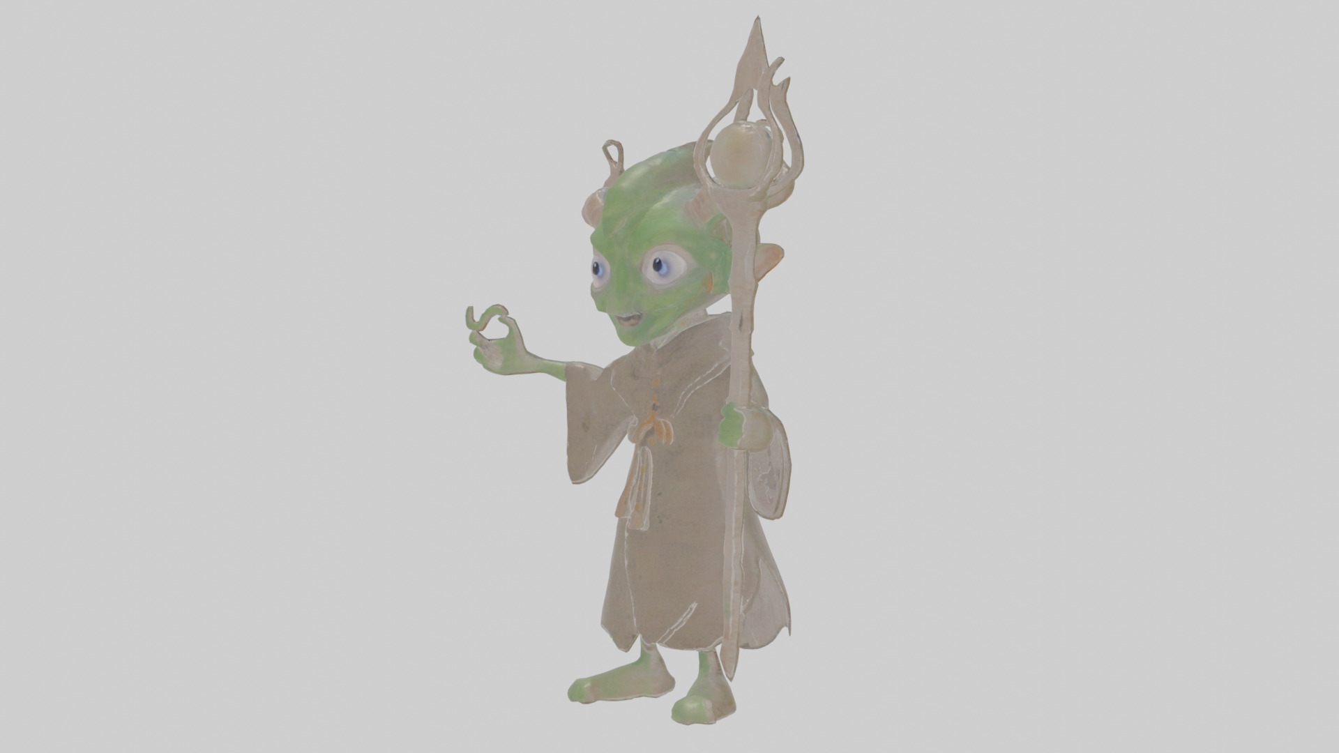 Cartoon Edgar the Emissary of Eldritch Echoes Model Low-poly 3D model_13