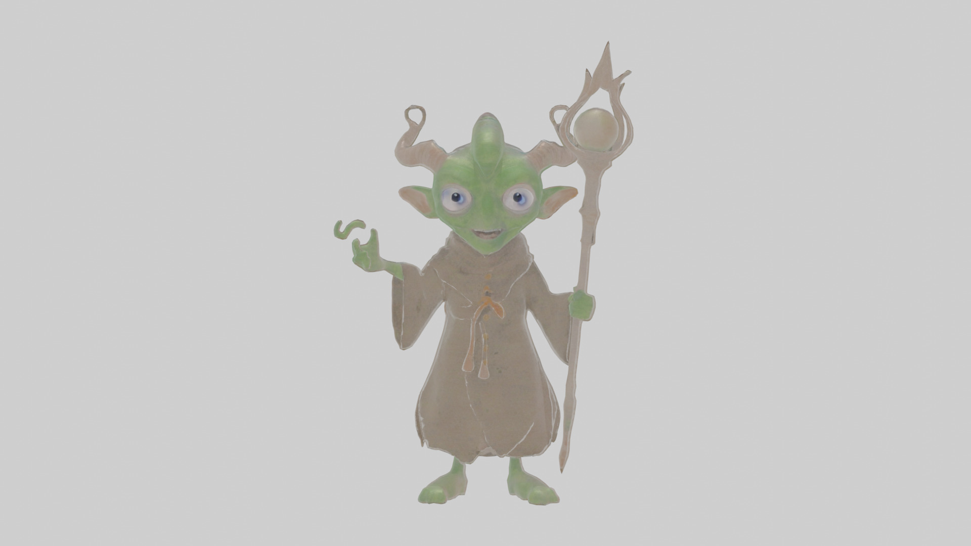 Cartoon Edgar the Emissary of Eldritch Echoes Model Low-poly 3D model_12