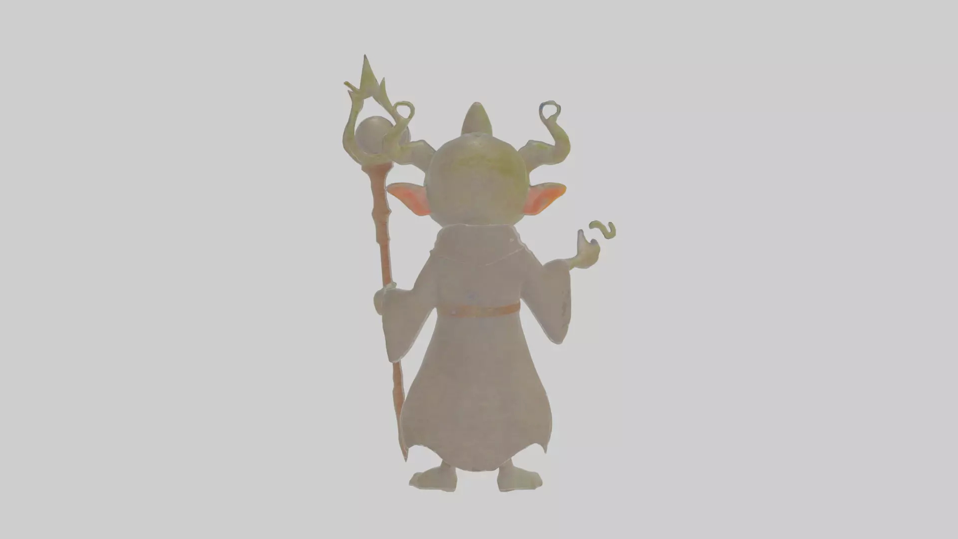 Cartoon Edgar the Emissary of Eldritch Echoes Model Low-poly 3D model_0