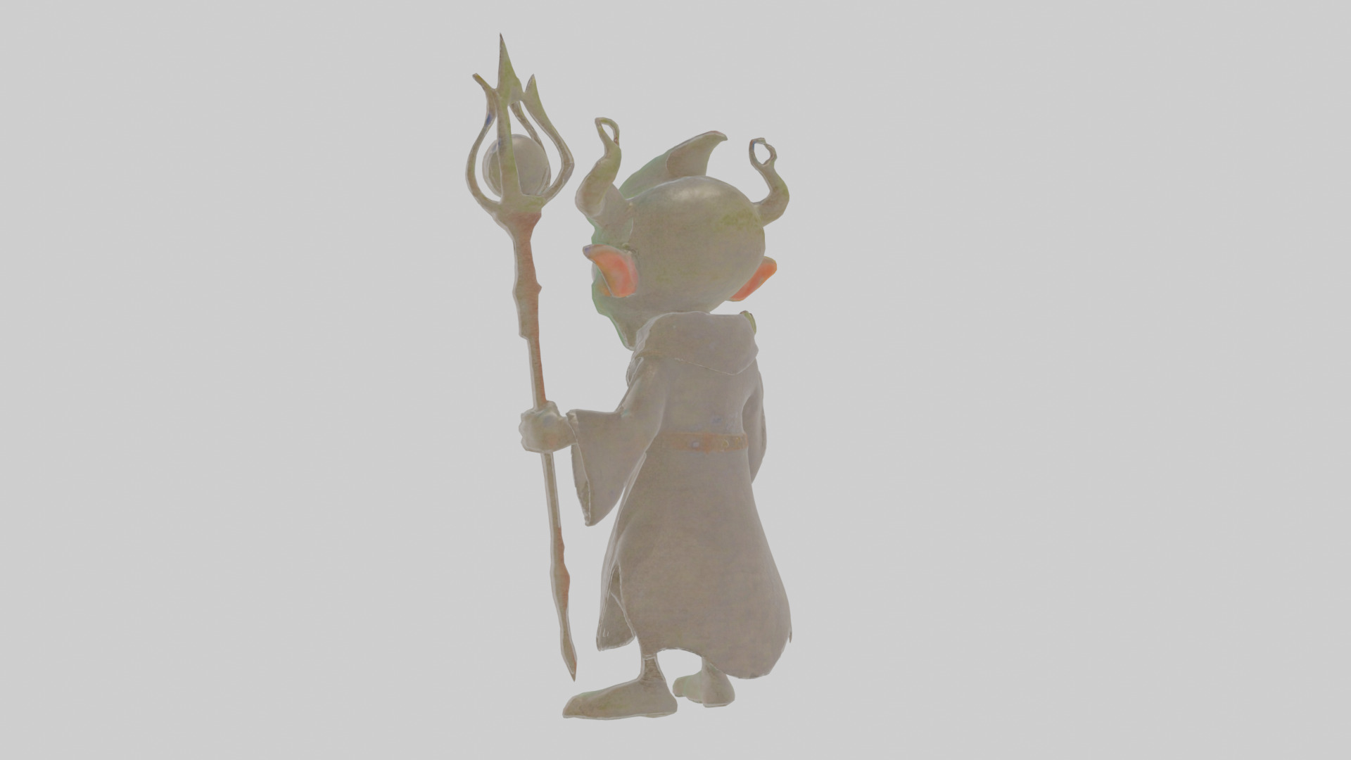 Cartoon Edgar the Emissary of Eldritch Echoes Model Low-poly 3D model_1
