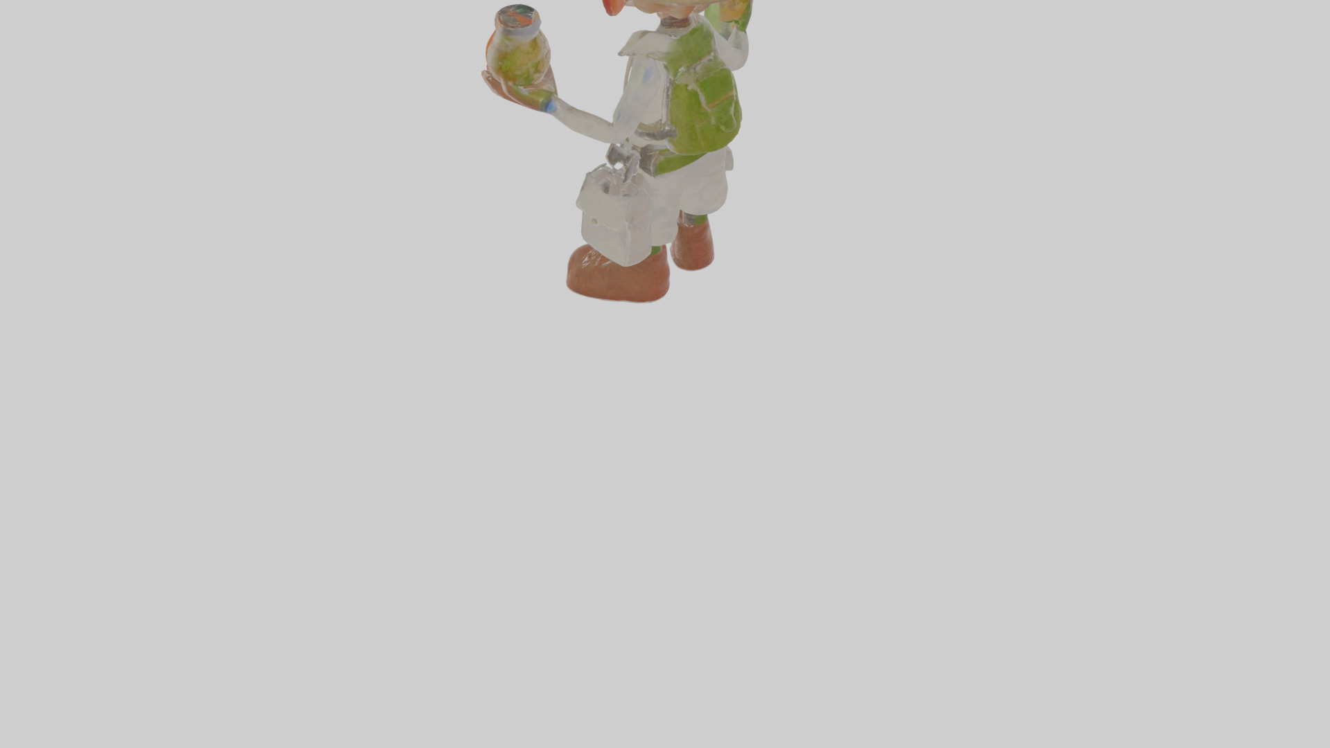 Cartoon Edgar the Entomologist with strange specimens Model Low-poly 3D model_5