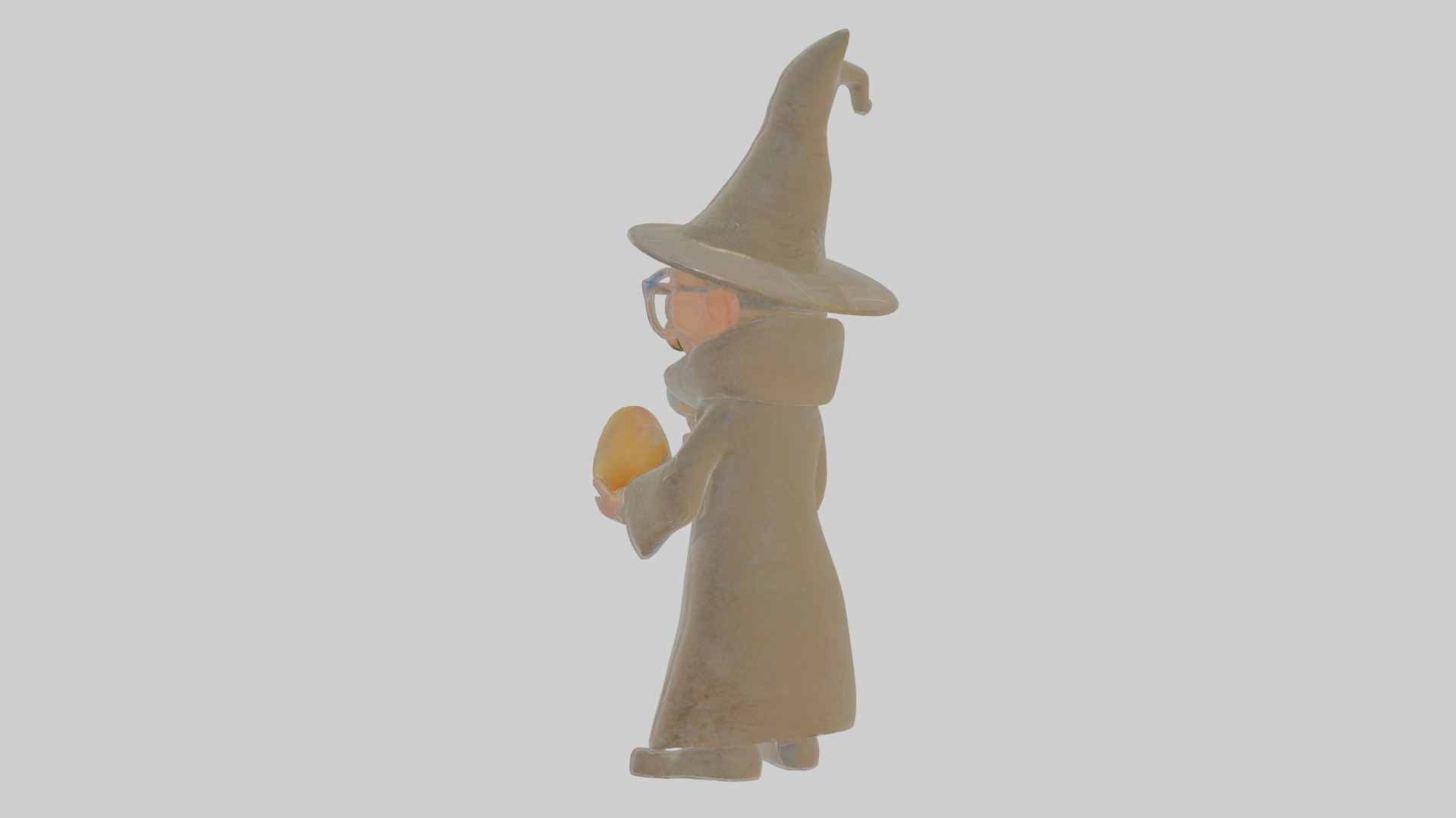 Cartoon Edgar the Examiner of Eldritch Eggs Model Low-poly 3D model_2