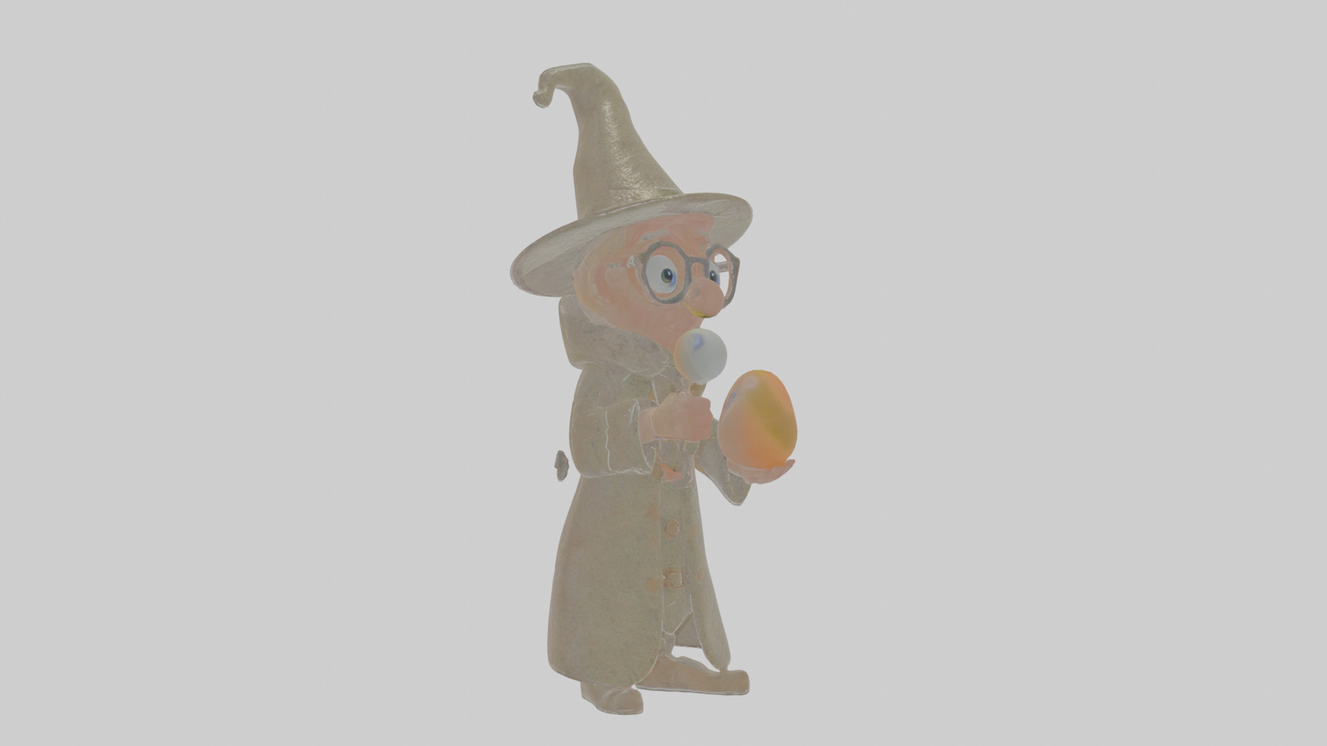 Cartoon Edgar the Examiner of Eldritch Eggs Model Low-poly 3D model_17