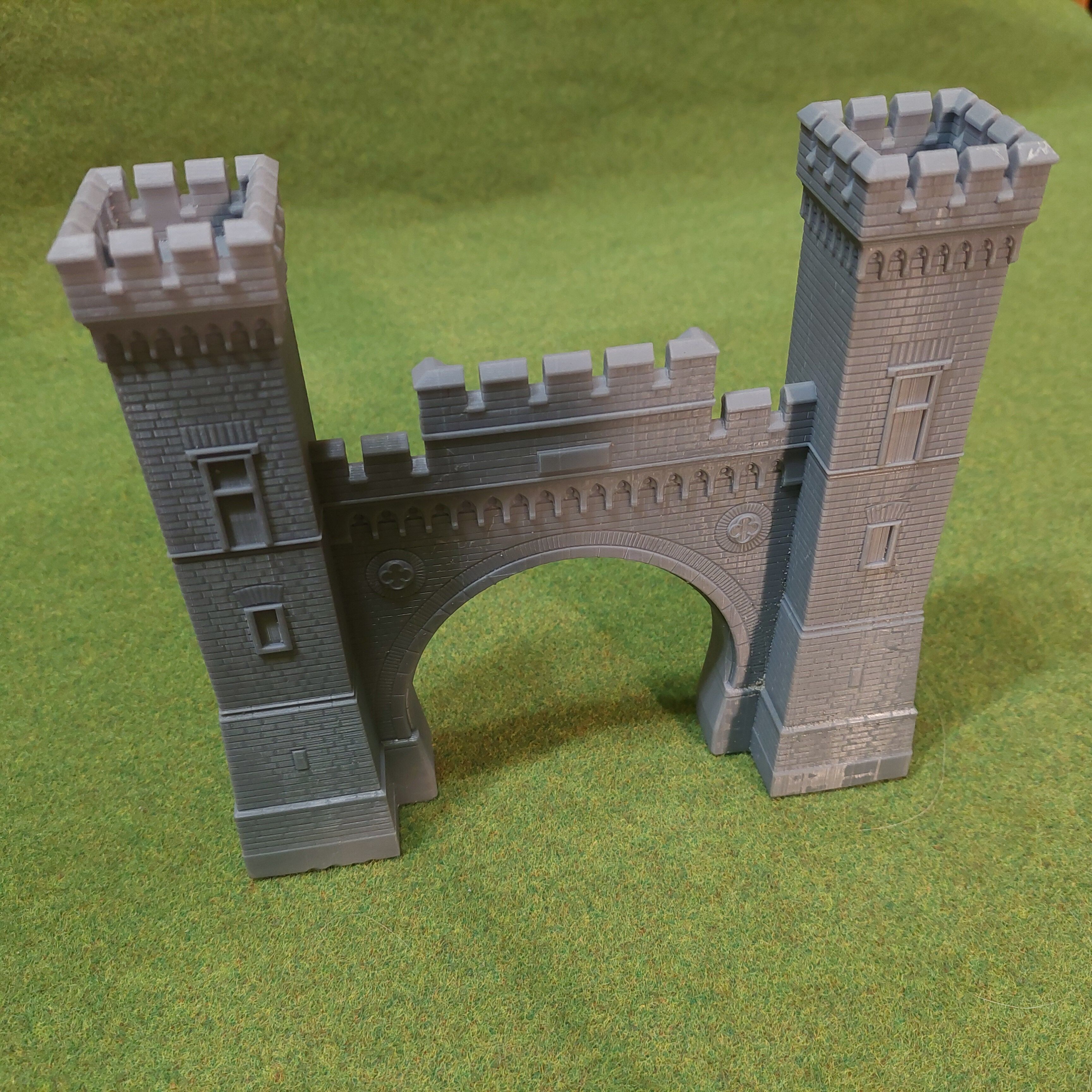 H0 scale German Tunnel Portal Weilburg North - resin 3D print model_4