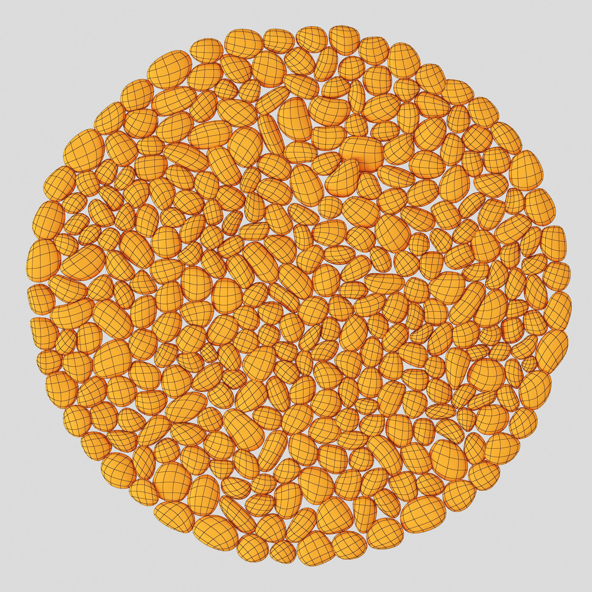 Stone decor n126 3D model_3