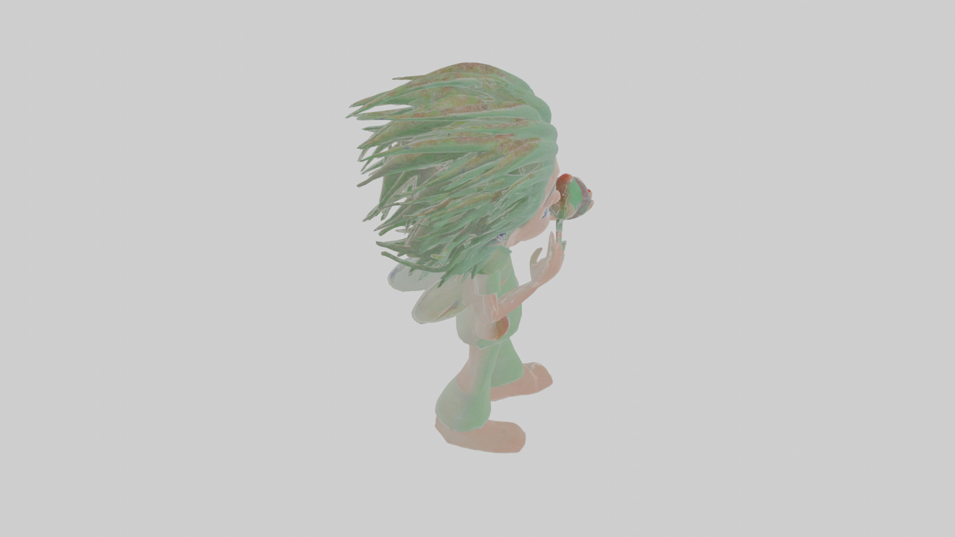 Cartoon Esmeralda the Eerie Entomologist Model Low-poly 3D model_28