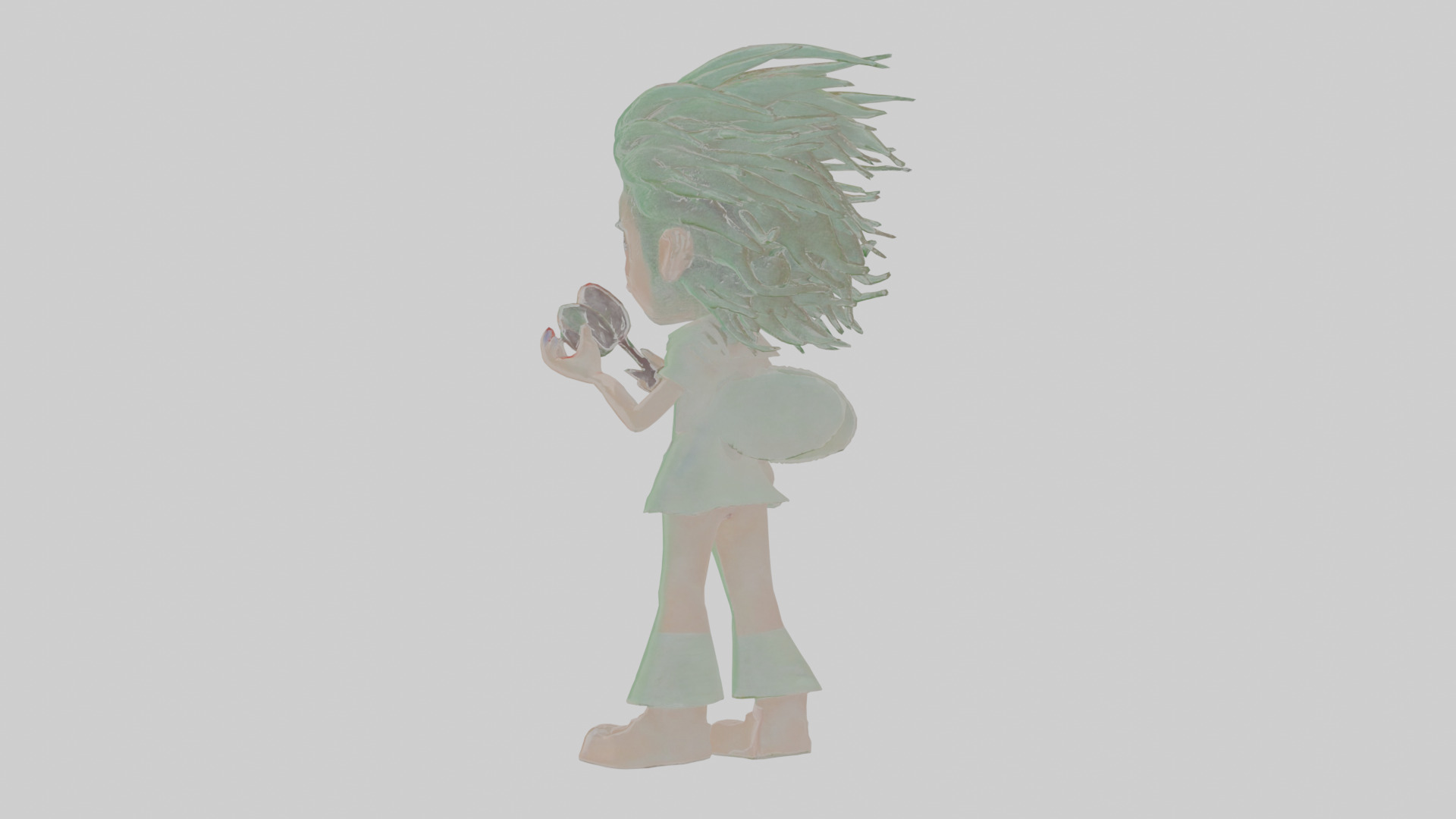 Cartoon Esmeralda the Eerie Entomologist Model Low-poly 3D model_2