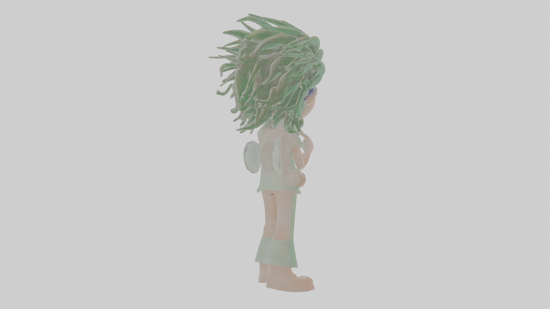 Cartoon Esmeralda the Eerie Entomologist Model Low-poly 3D model_4