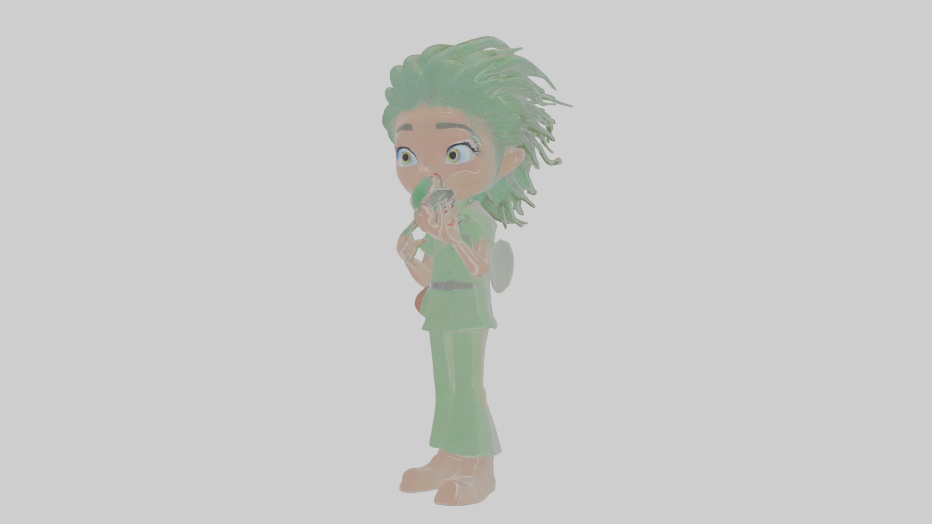 Cartoon Esmeralda the Eerie Entomologist Model Low-poly 3D model_12