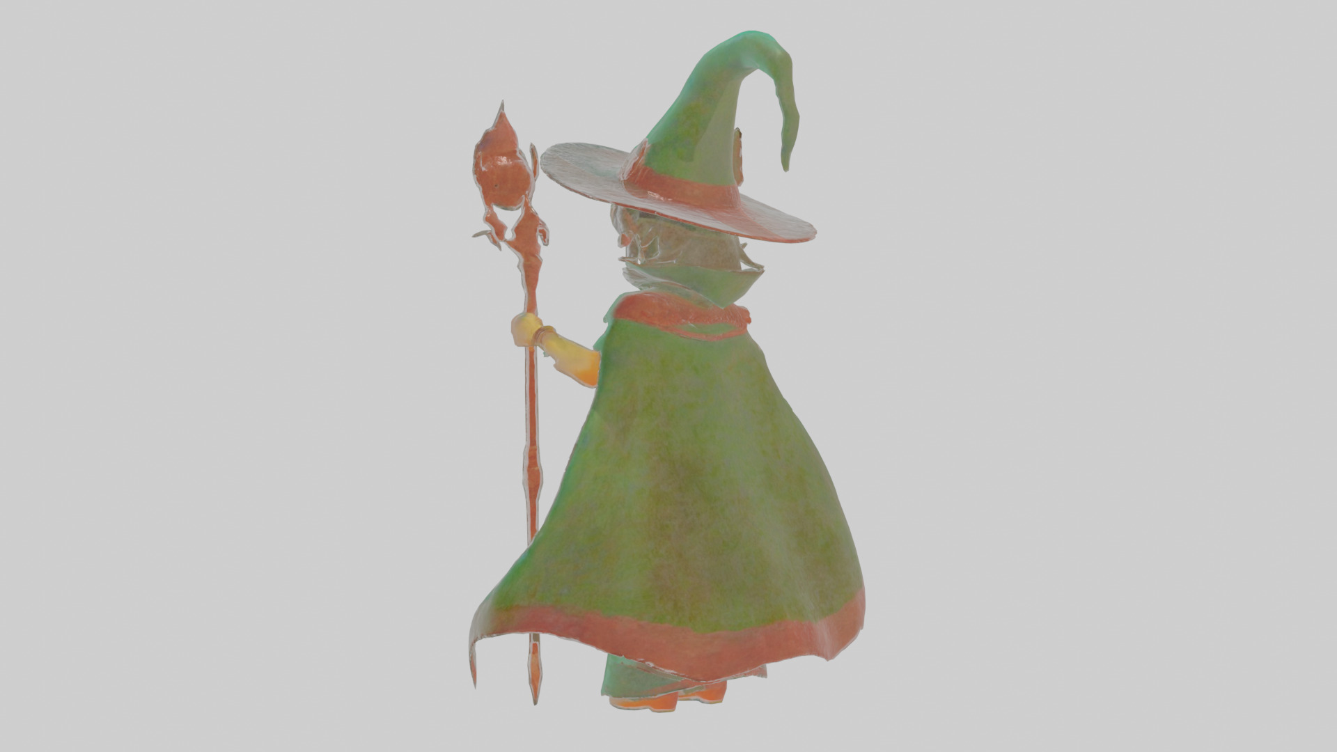 Cartoon Esmeralda the Enforcer of Eerie Edicts Model Low-poly 3D model_3