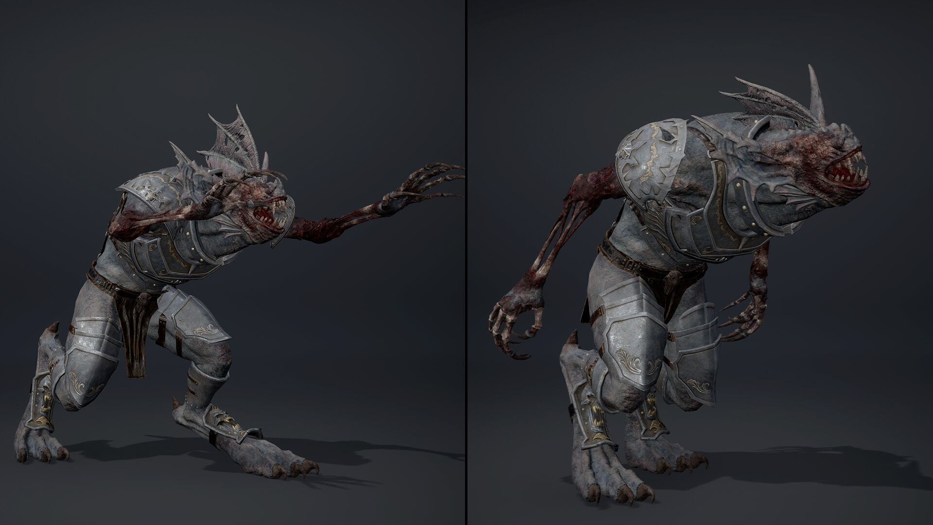 Ember Swordman Damaged Low-poly 3D model_16