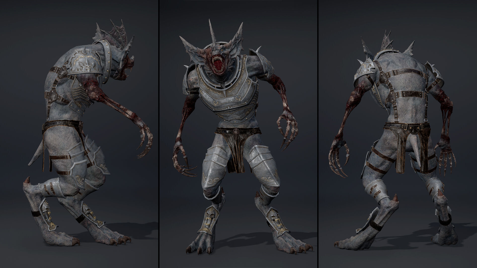 Ember Swordman Damaged Low-poly 3D model_14