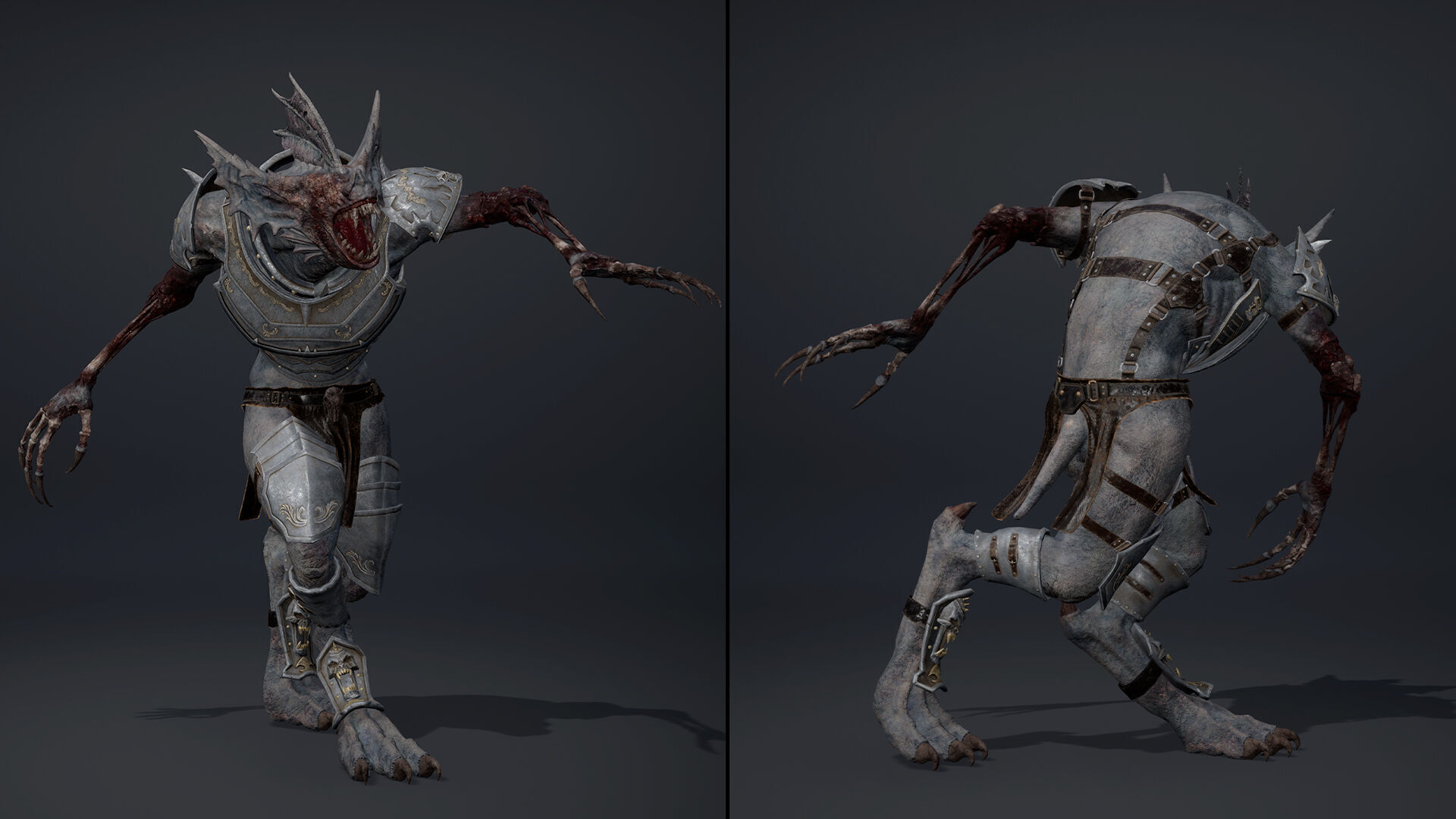 Ember Swordman Damaged Low-poly 3D model_15