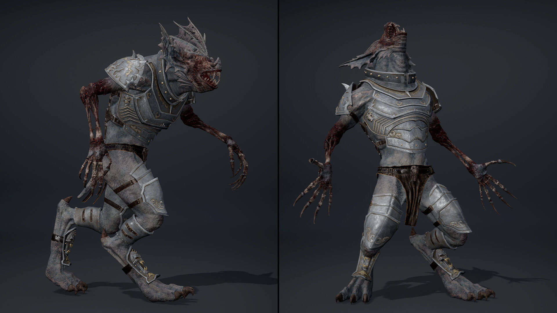 Ember Swordman Damaged Low-poly 3D model_18