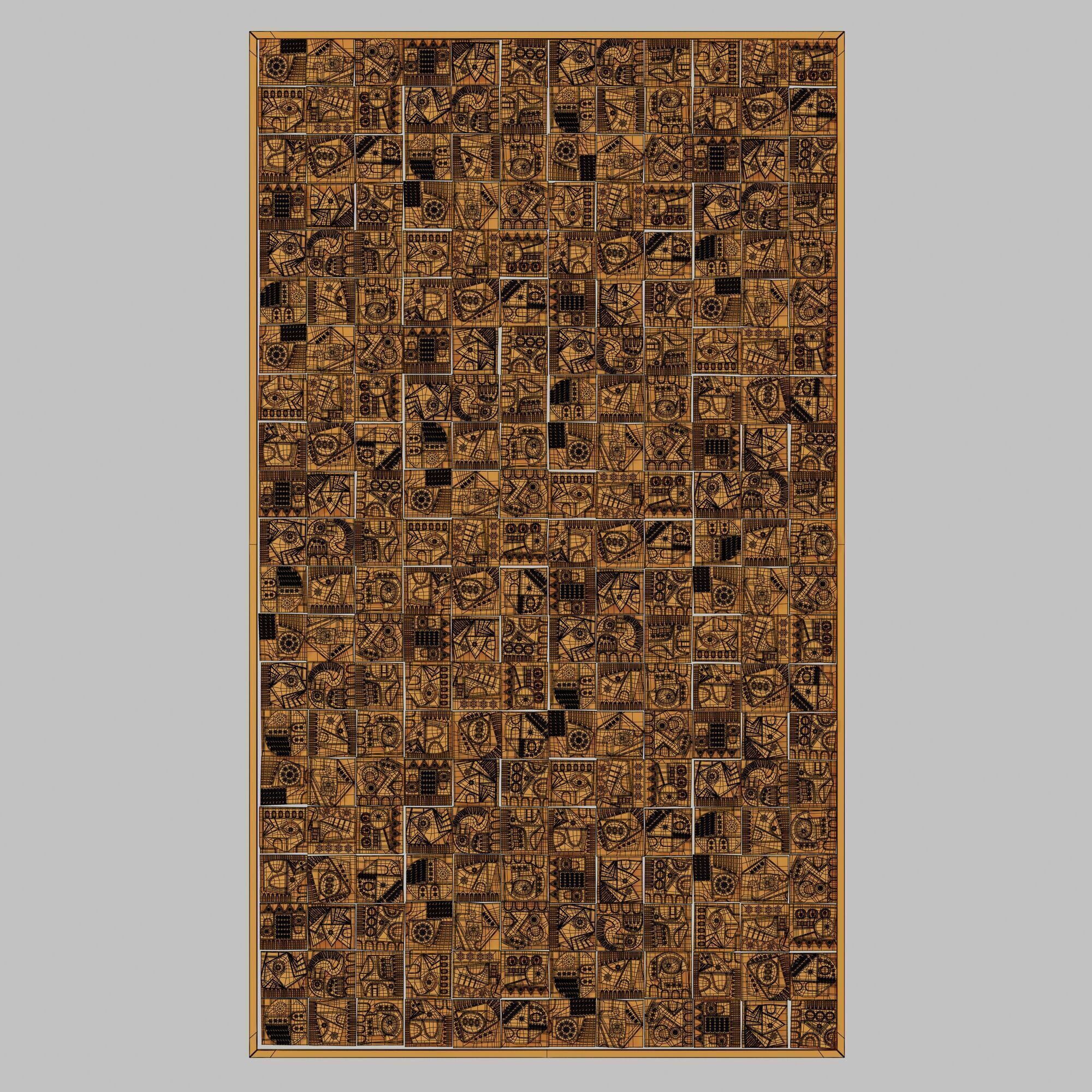 Stone decor n122 3D model_4