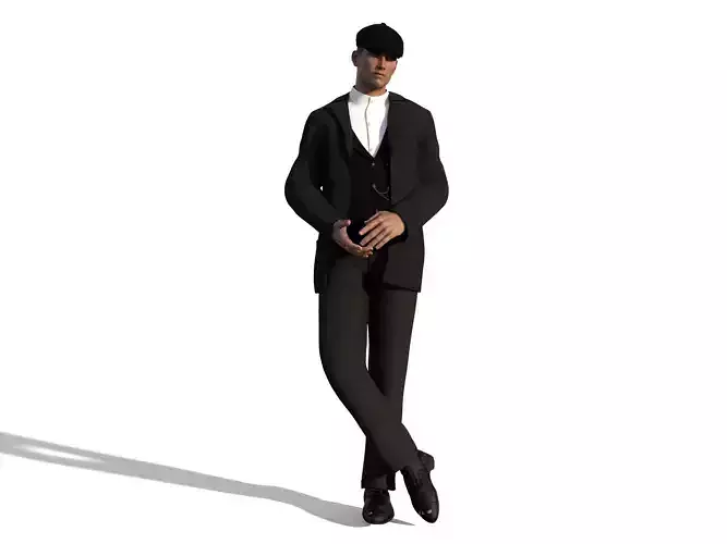 Peaky Blinders Alex Gangster Rigged Low-poly 3D model