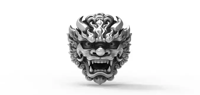 Chinese Lion Head