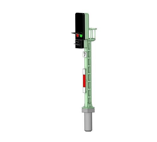 H0 scale DB HV Blocksignal Hp0 Hp1 - resin 3D print model