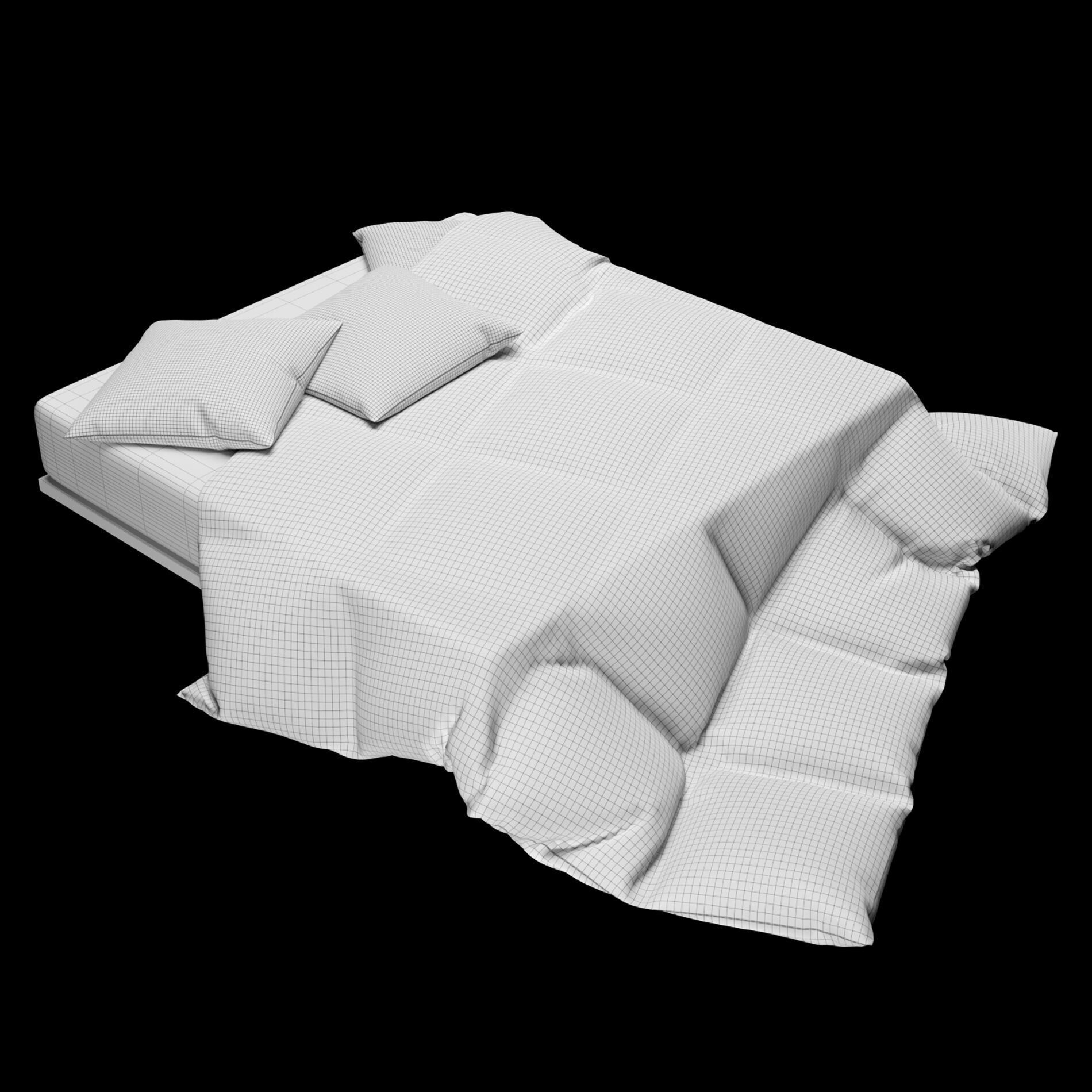 Bed Sheets Pack 02 3D model_22