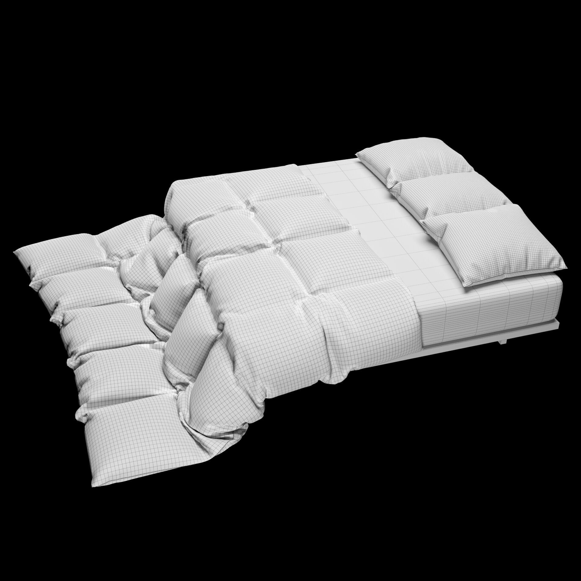 Bed Sheets Pack 02 3D model_14