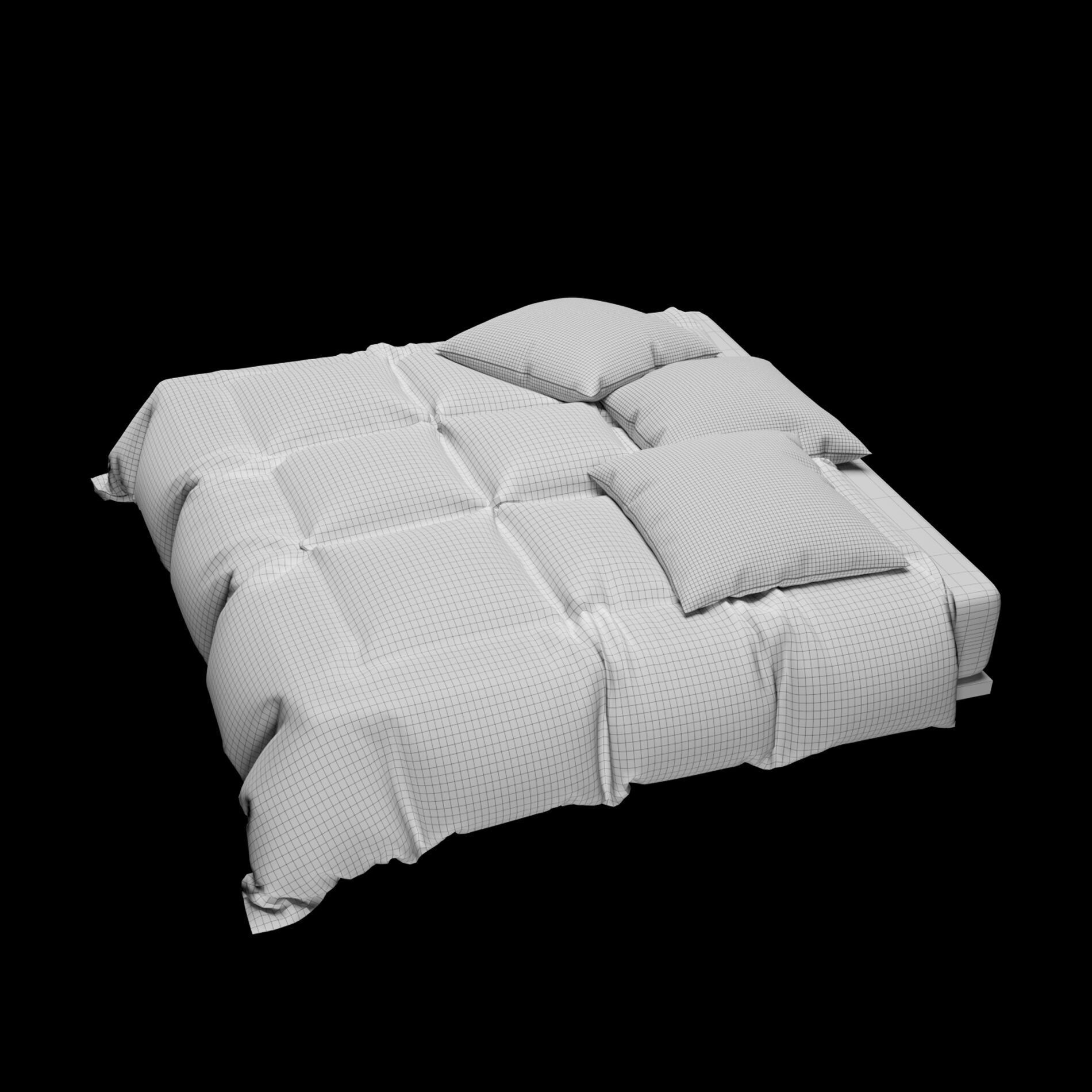 Bed Sheets Pack 02 3D model_19
