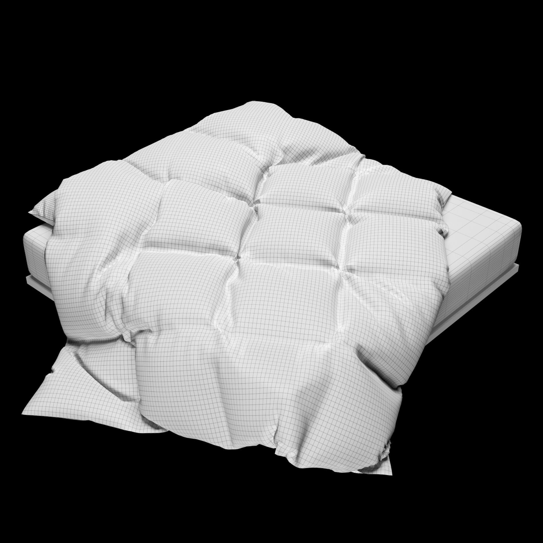 Bed Sheets Pack 02 3D model_10