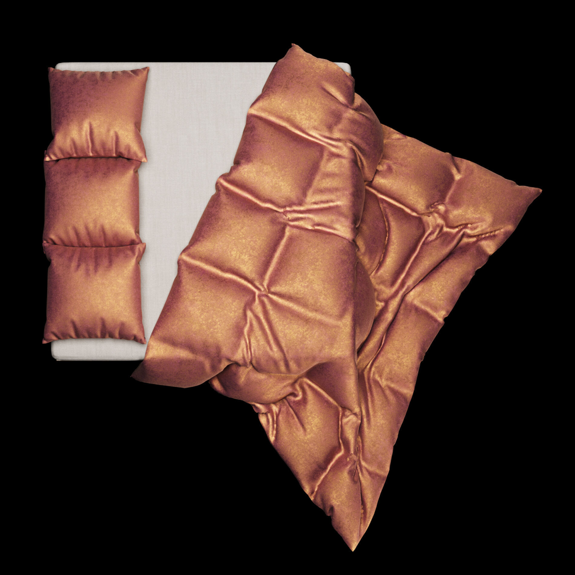 Bed Sheets Pack 02 3D model_8