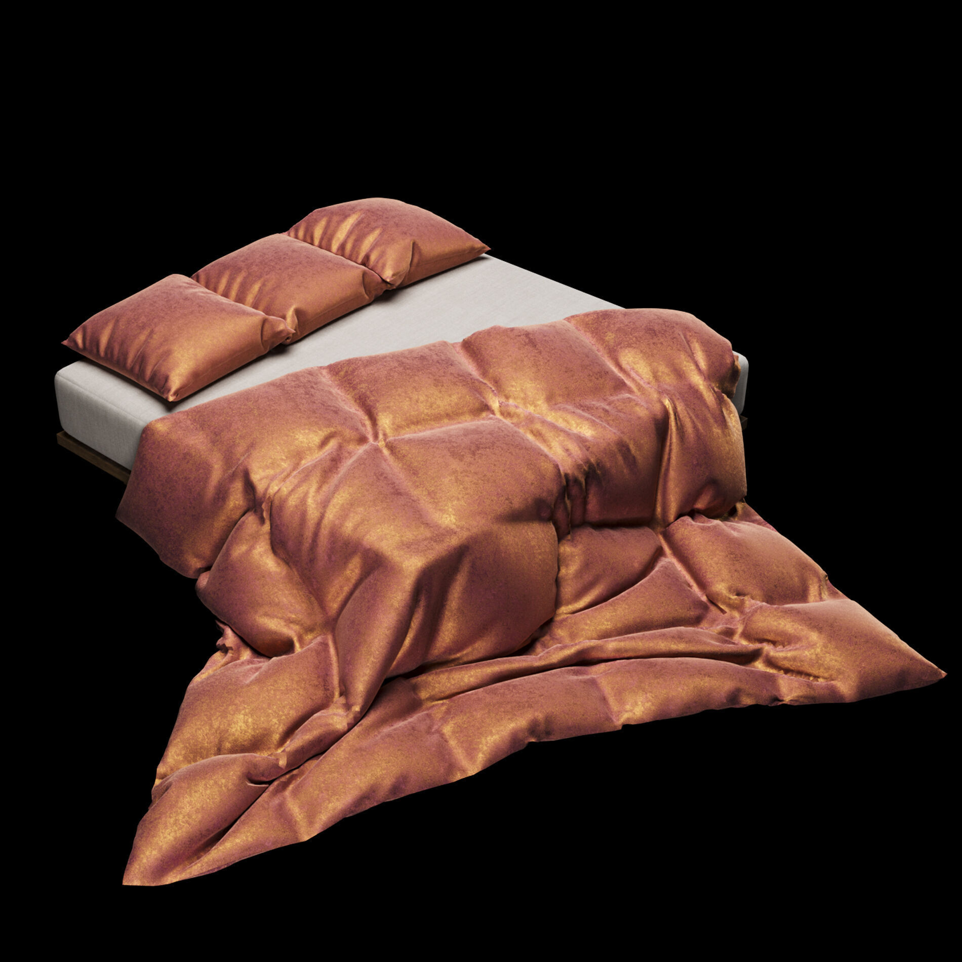 Bed Sheets Pack 02 3D model_5