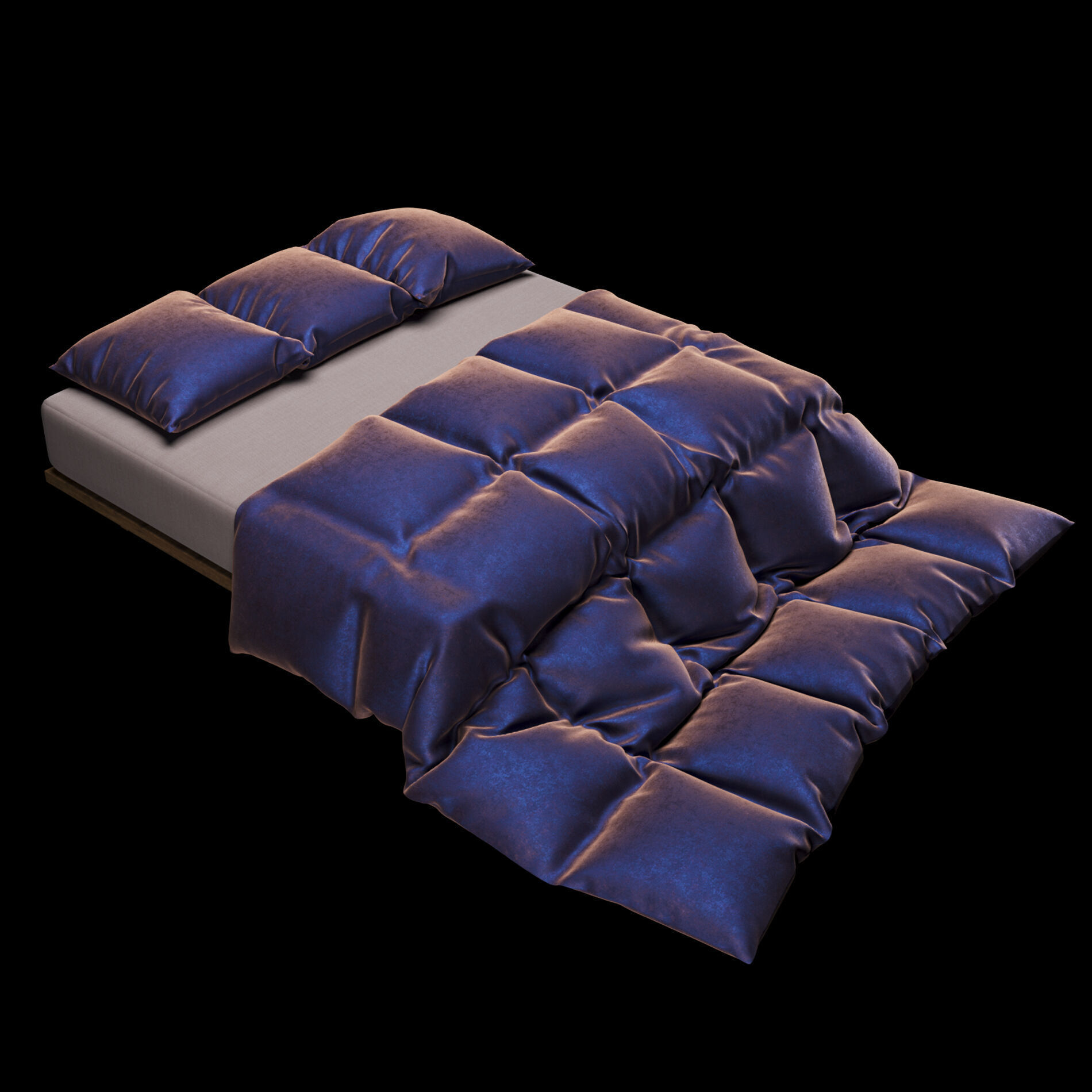 Bed Sheets Pack 02 3D model_15