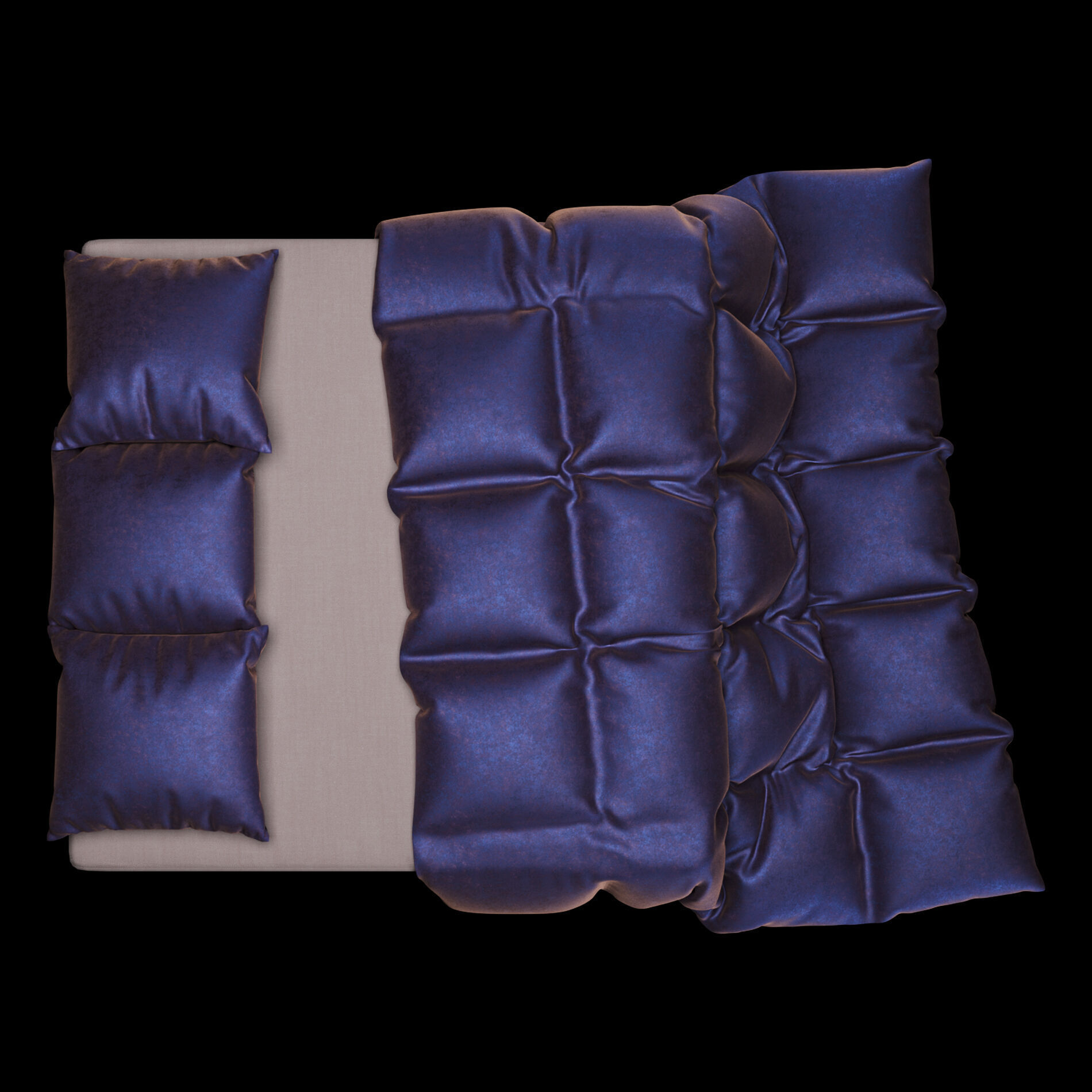 Bed Sheets Pack 02 3D model_16