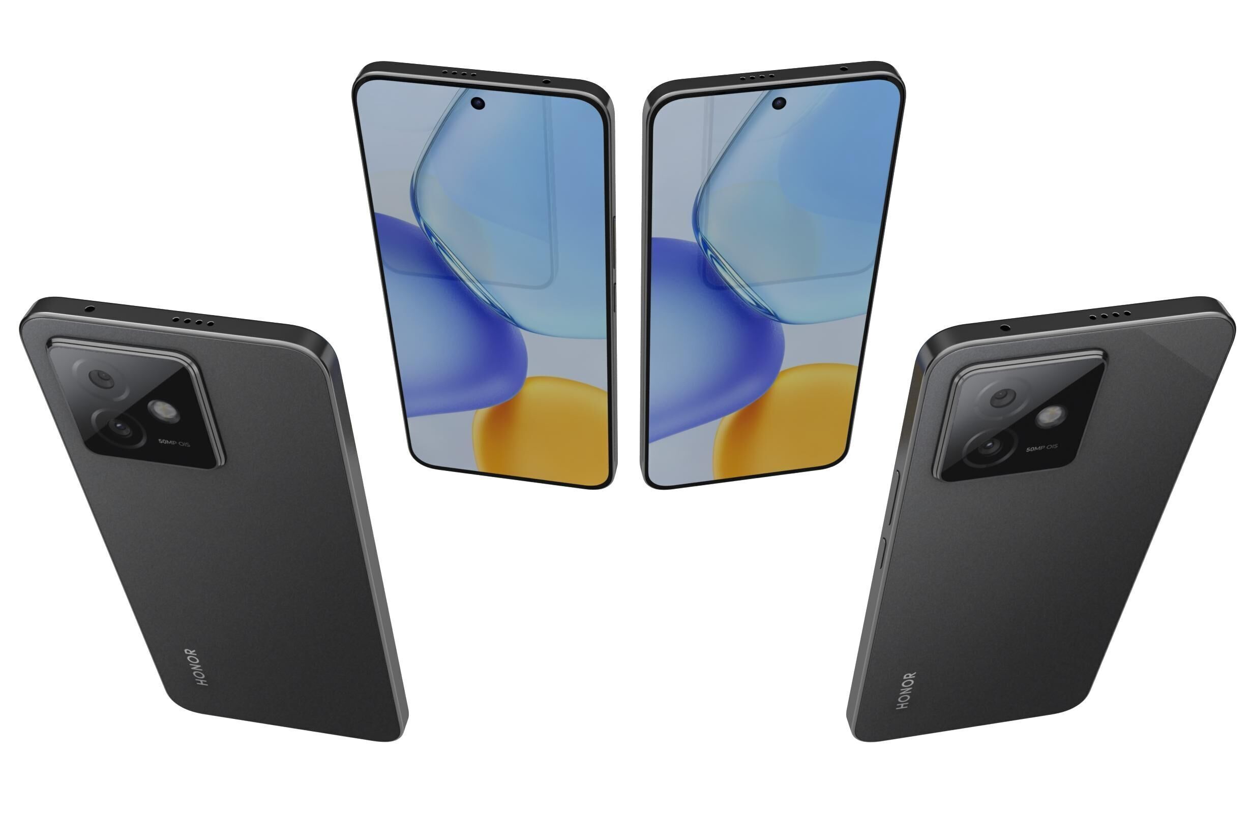 Honor X60 GT Black 3D model_4