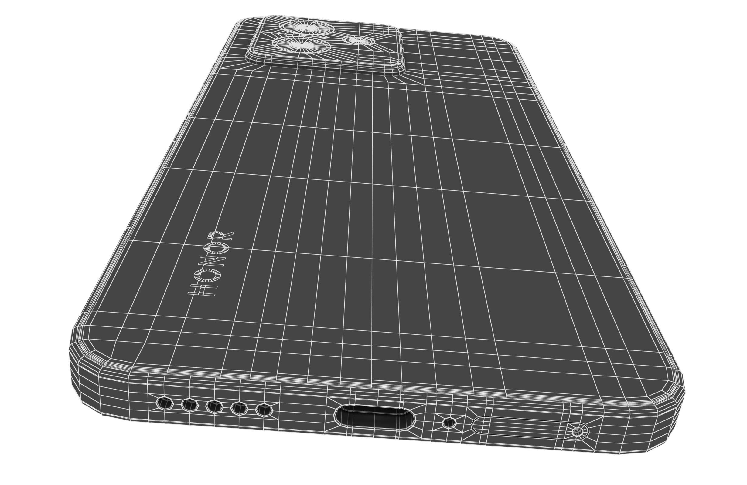 Honor X60 GT Black 3D model_20