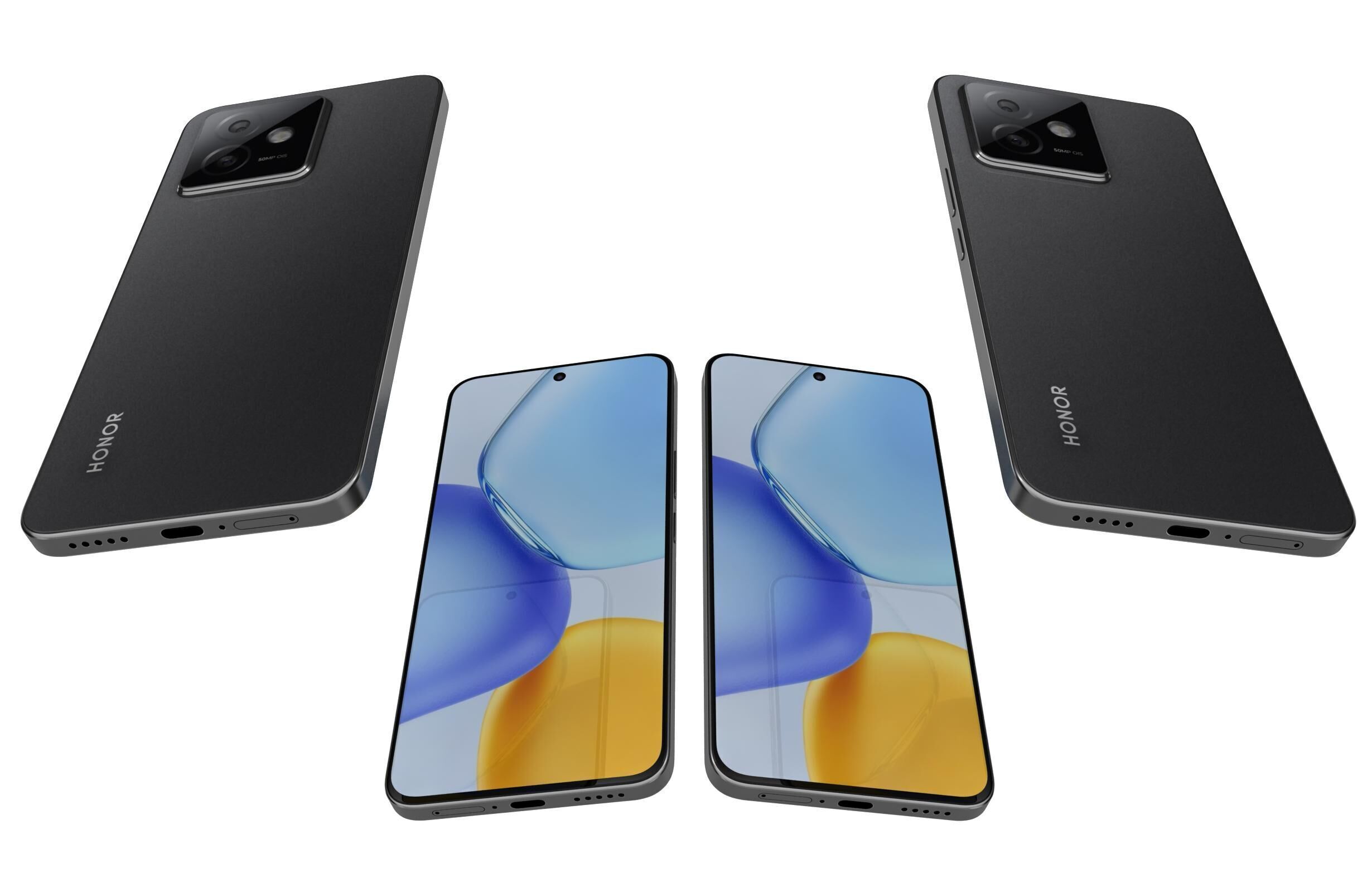 Honor X60 GT Black 3D model_5